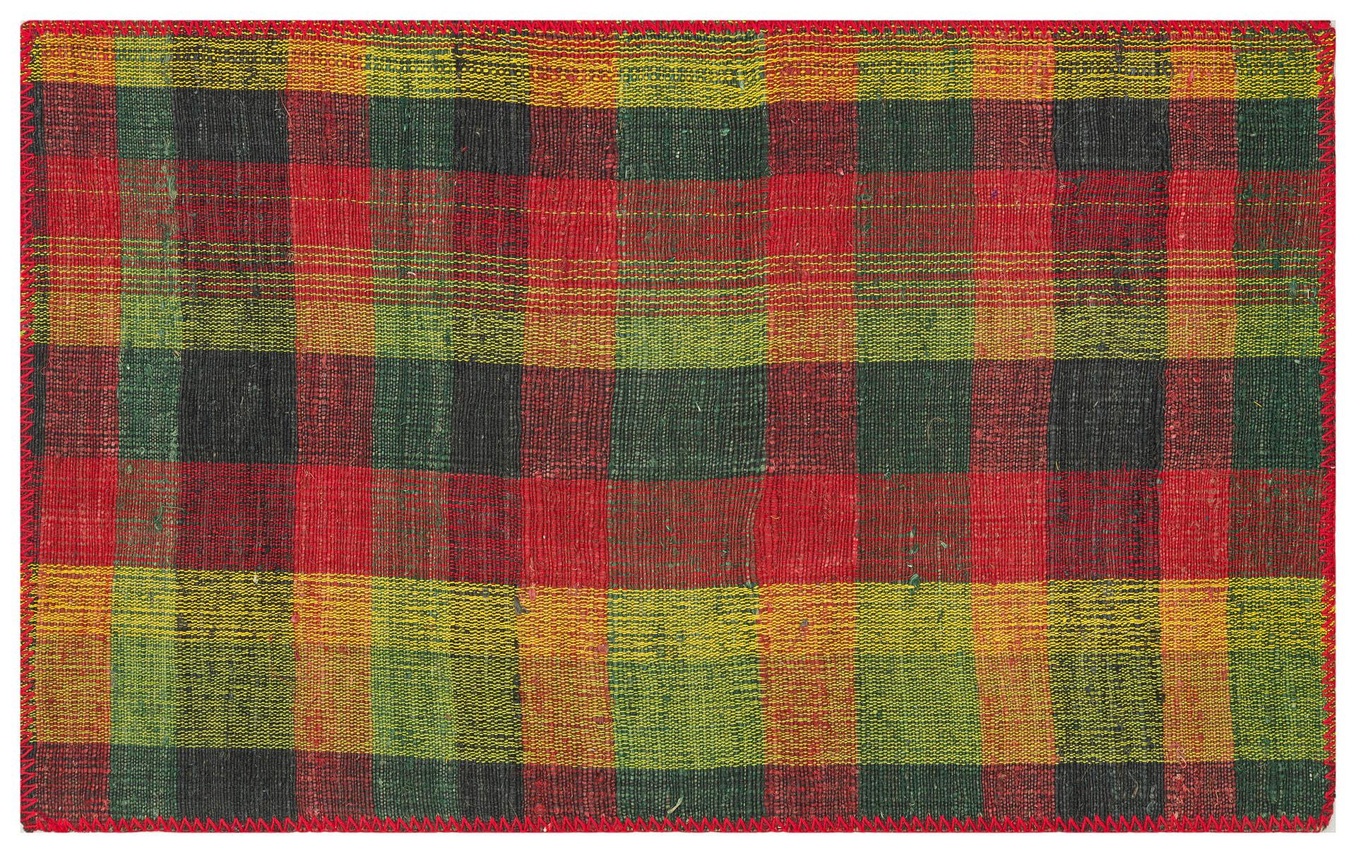 ÇOK RENKLİ ANADOLU EL DOKUMA KİLİM PASPAS