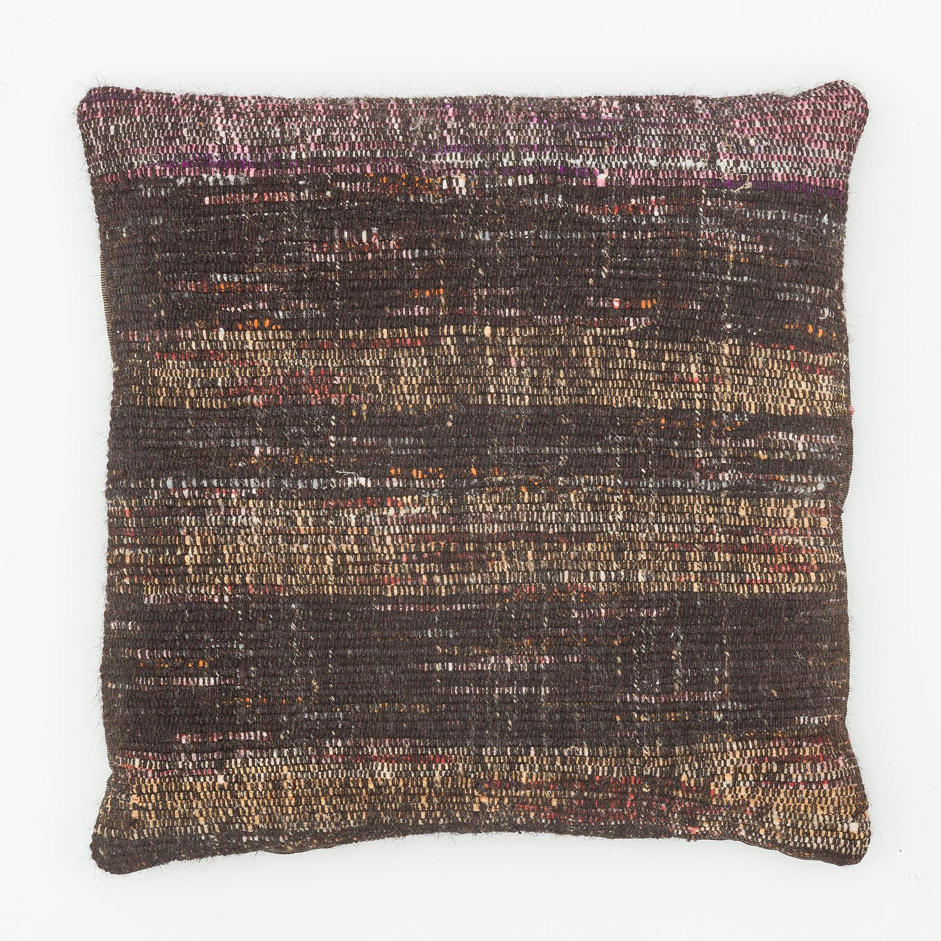 GERÇEK EL DOKUMA KAHVE TONLERİ ÇAPUT PALA KİLİM YASTIK KILIFI