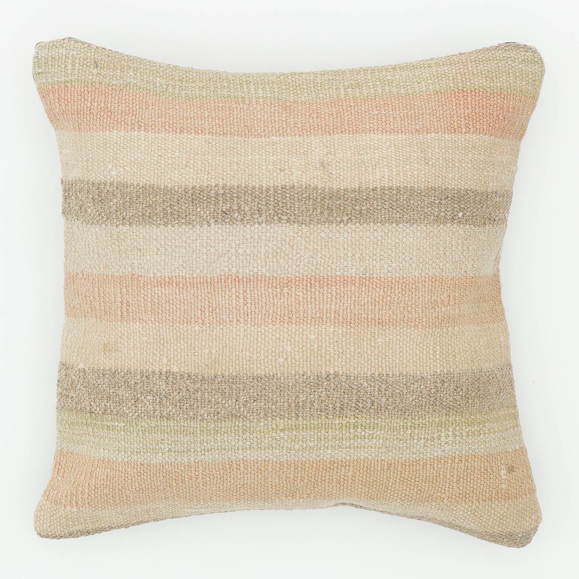 YARIM BEYAZ KIRMIZI MİDS LİNE EL DOKUMA YASTIK KILIFI