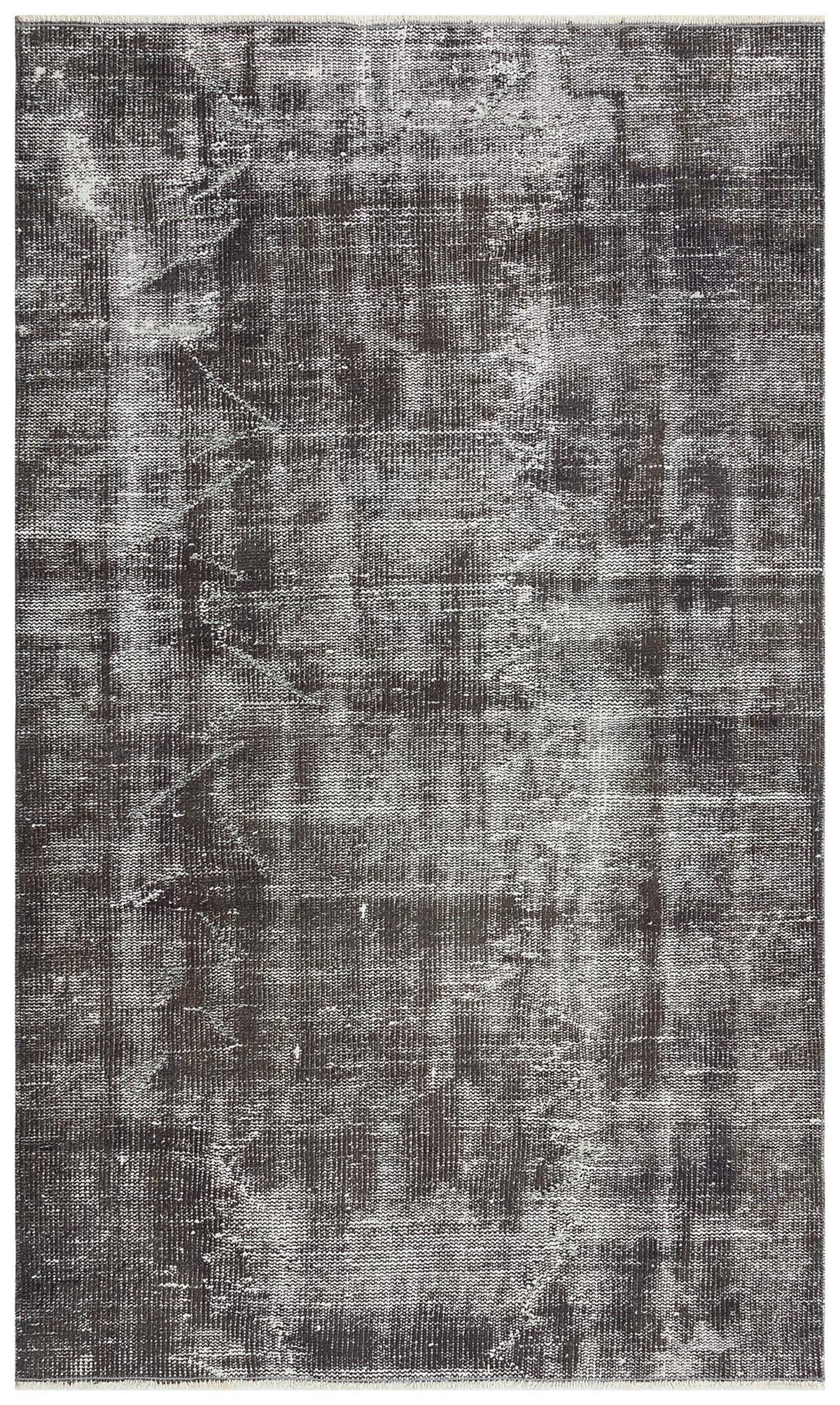 EŞSİZ EL DOKUMA GRI RENGİ ESKİTME VİNTAGE HALI