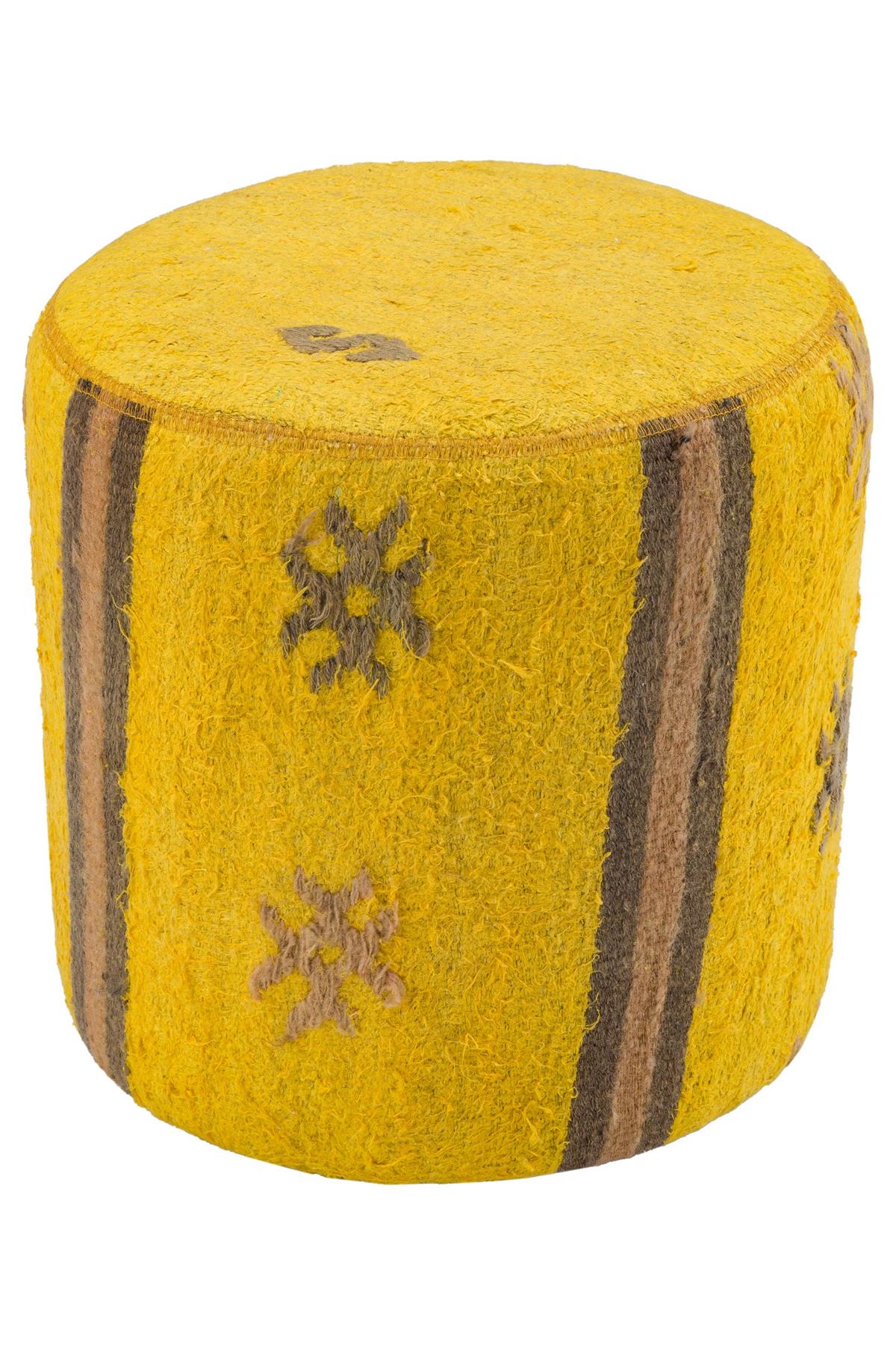 EL TASARIMI KİLİMDEN ULAŞMİŞ PUF 40X40 CM