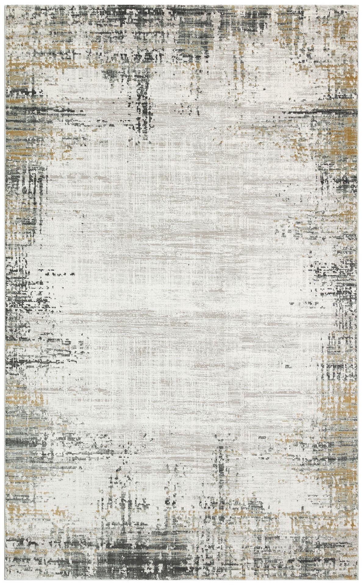 CREAM GREY Hav Toz Vermez Modern Makine Halısı