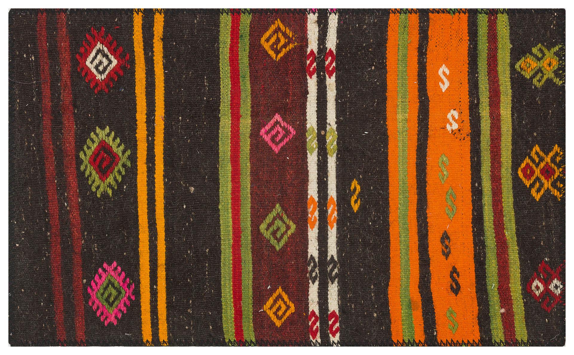 GENELEKSEL  EL SİYAH RENGİ ANADOLU KİLİM PASPAS