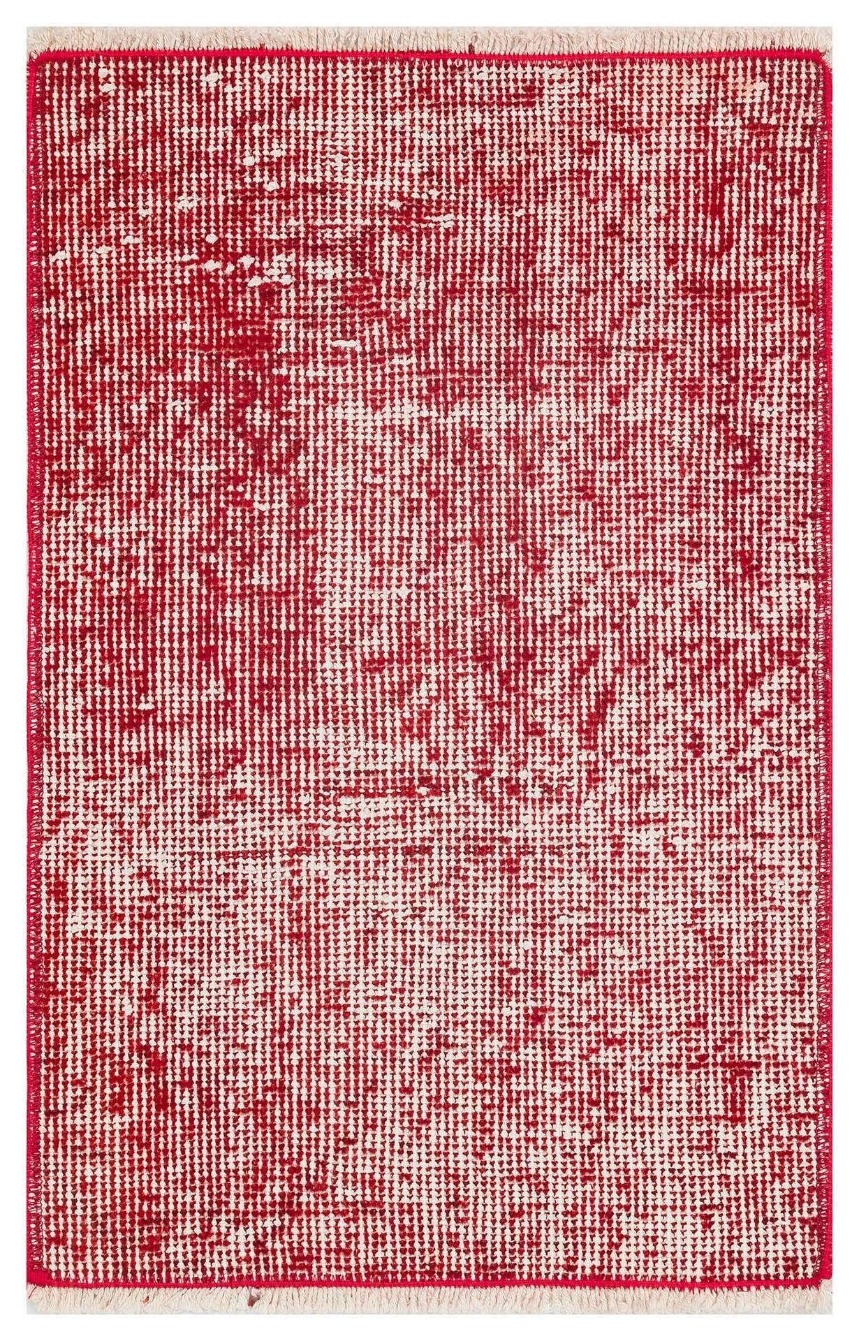 GENELEKSEL DOĞAL PUDRA KIRMIZI  RENGİ VİNTAGE HALI PASPAS