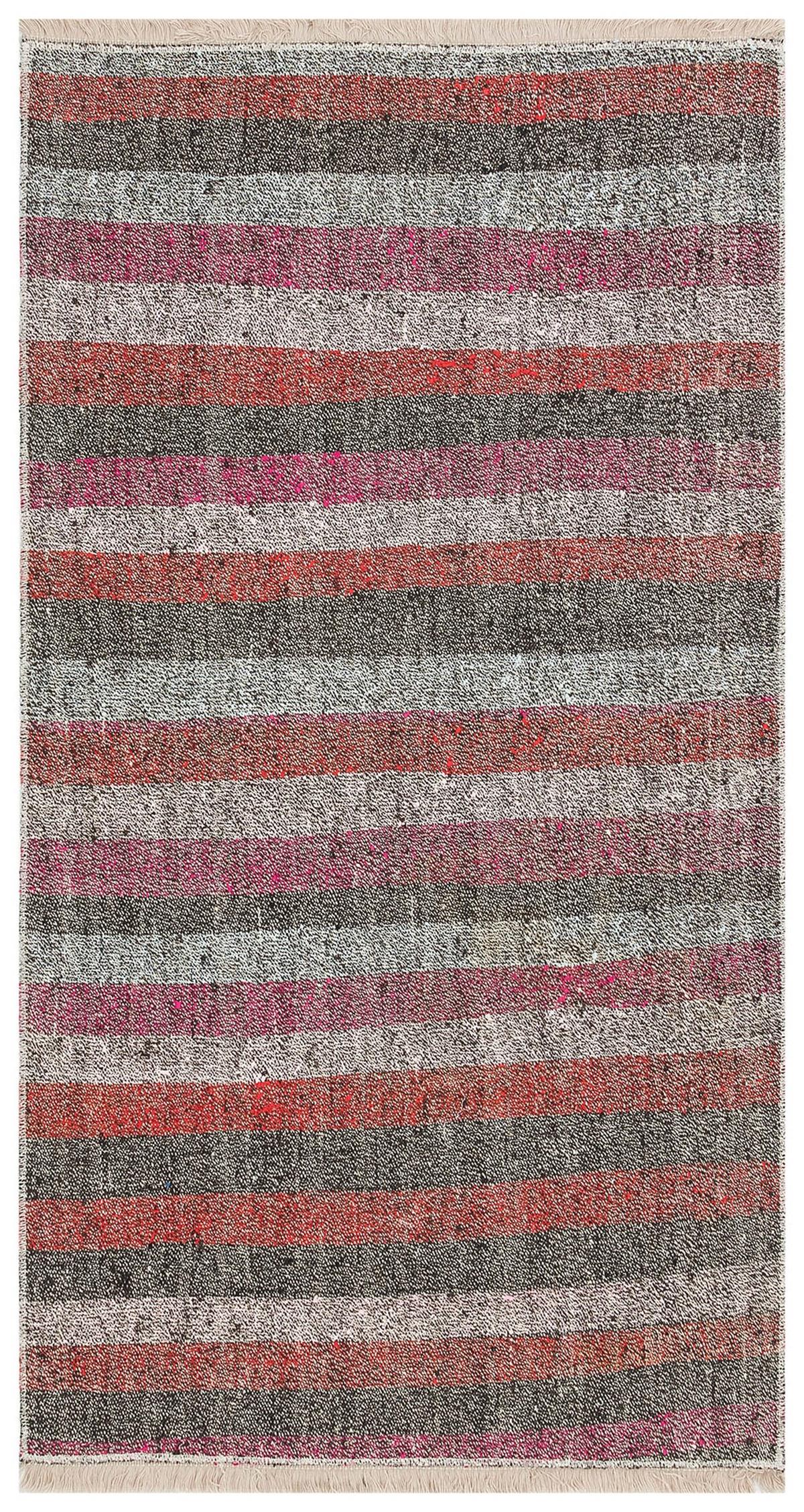 Çok Renkli El Dokuma Çaput Pala Yolluk Kilim