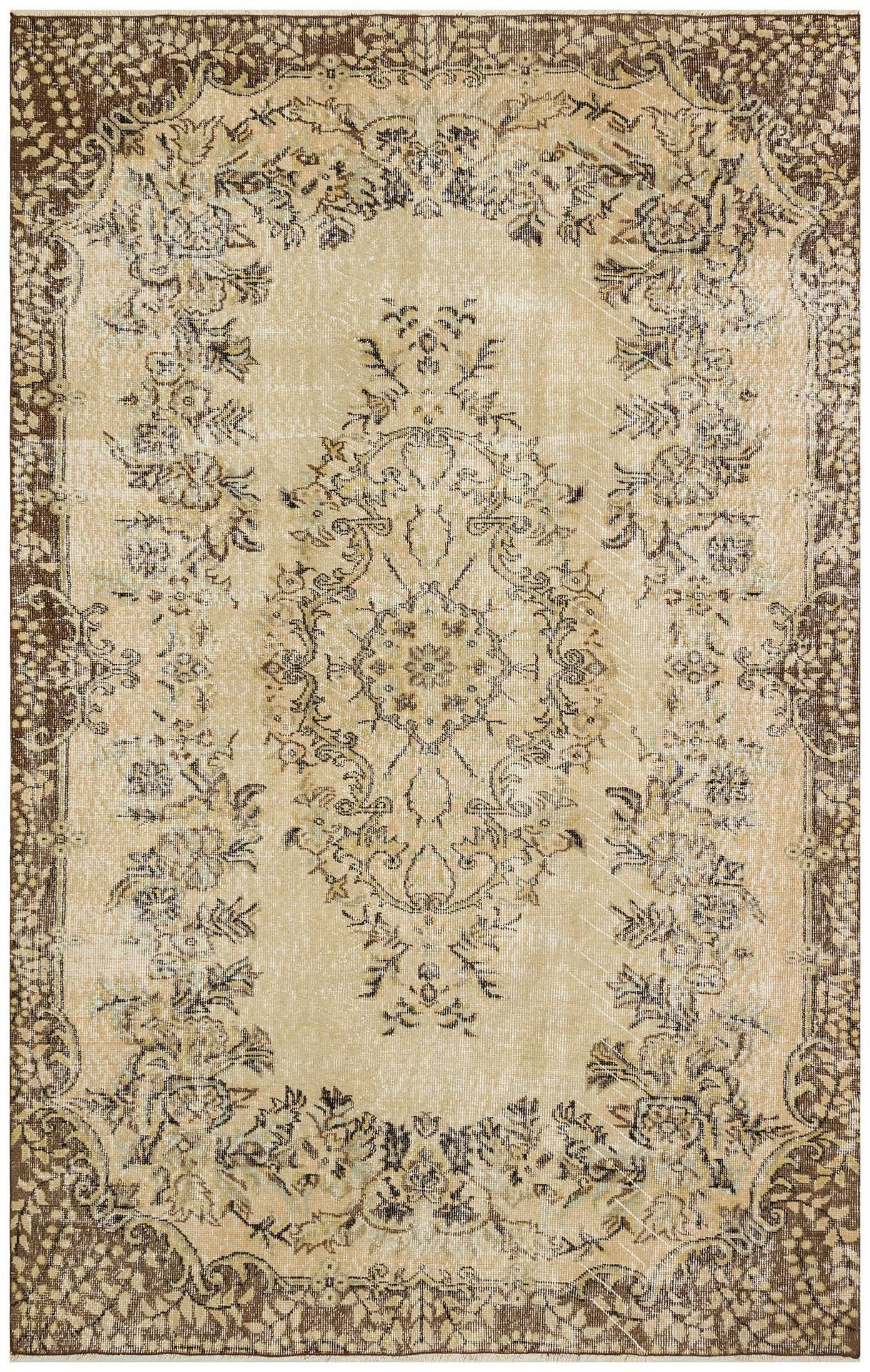 GENELEKSEL EL DOKUMA GÜLÜ GOBLEN SÜMERBANK YÜN HALISI