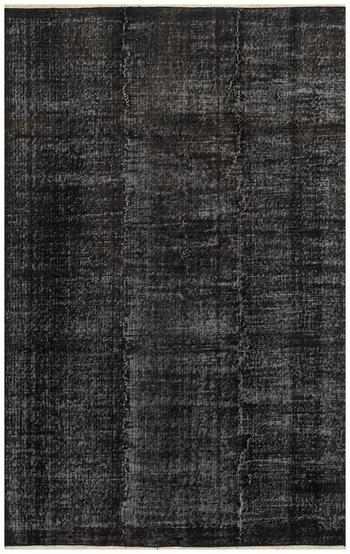 GENELEKSEL EL DOKUMA ANTRASİT RENGİ DESENSİZ  VİNTAGE HALISI