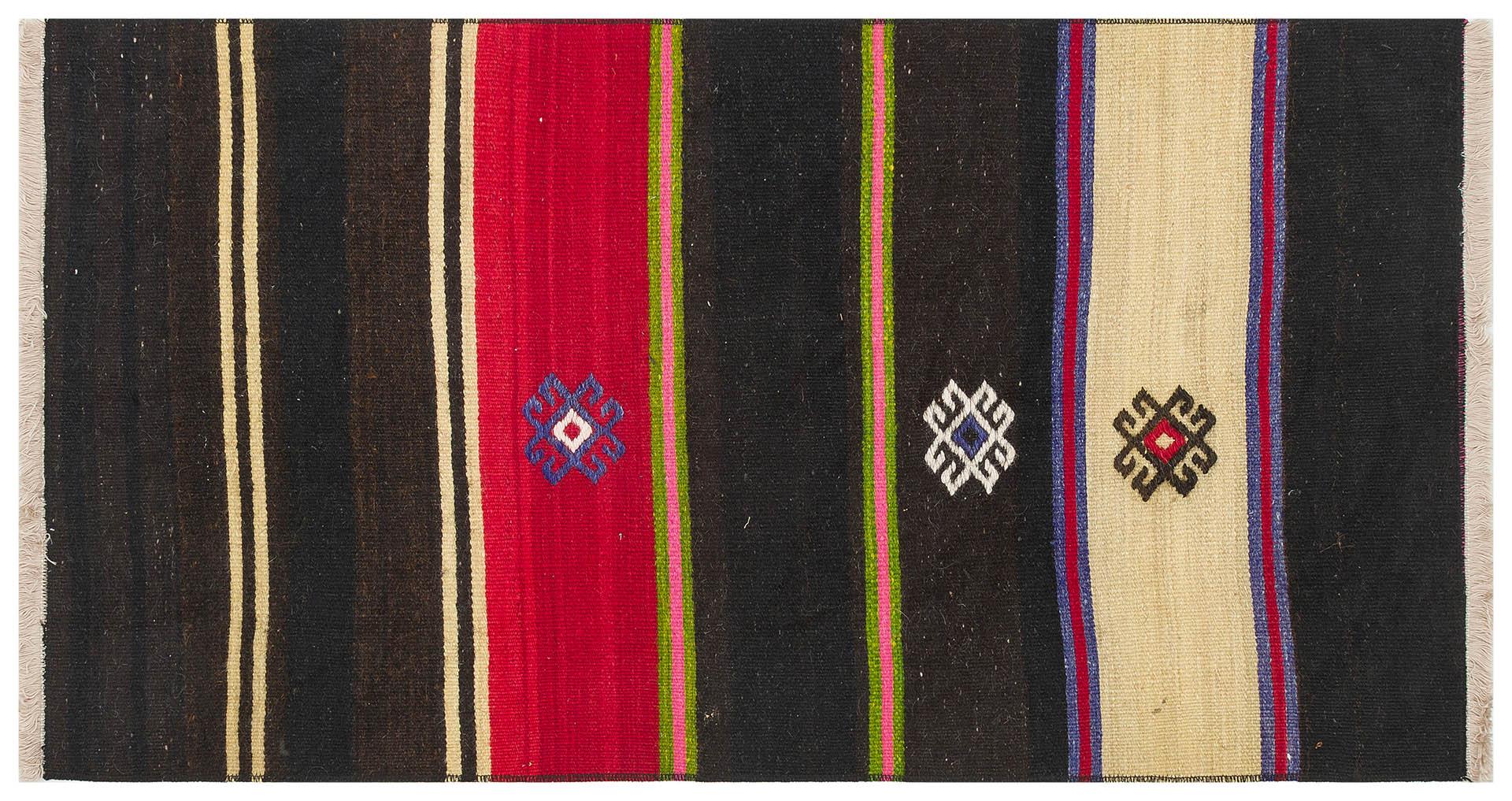 GERÇEK EL DOKUMA KAHVERENGİ  SİVAS KİLİMİ