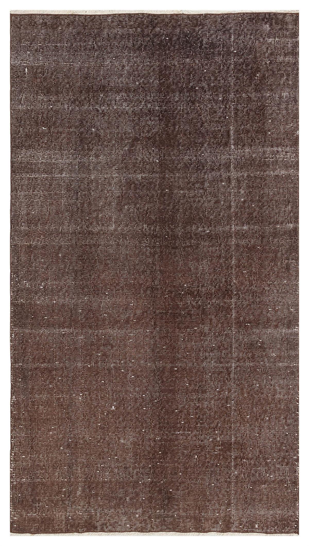 EŞSİZ EL DOKUMA KAHVERENGİ ESKİTME VİNTAGE HALI