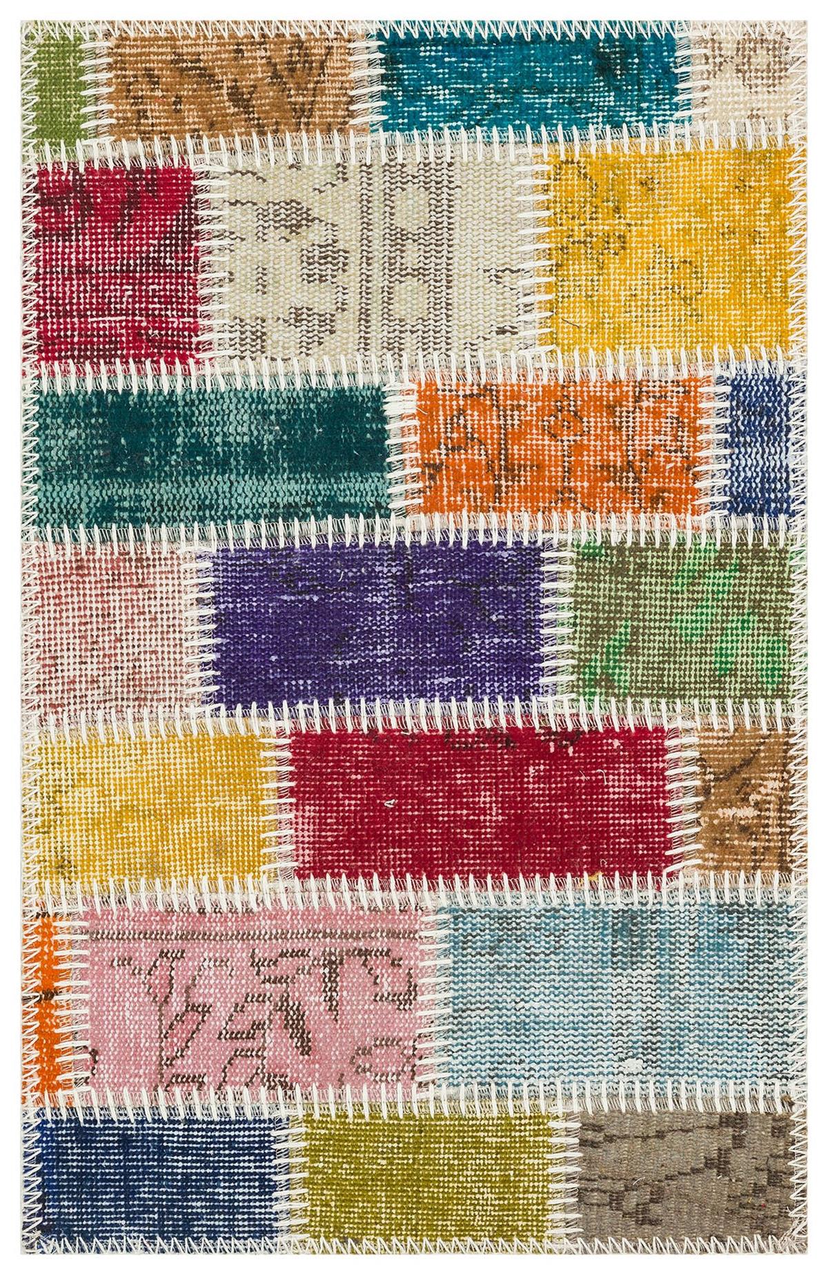 Gerçek El Dokuma Multİ Rengi Paspas -50x80