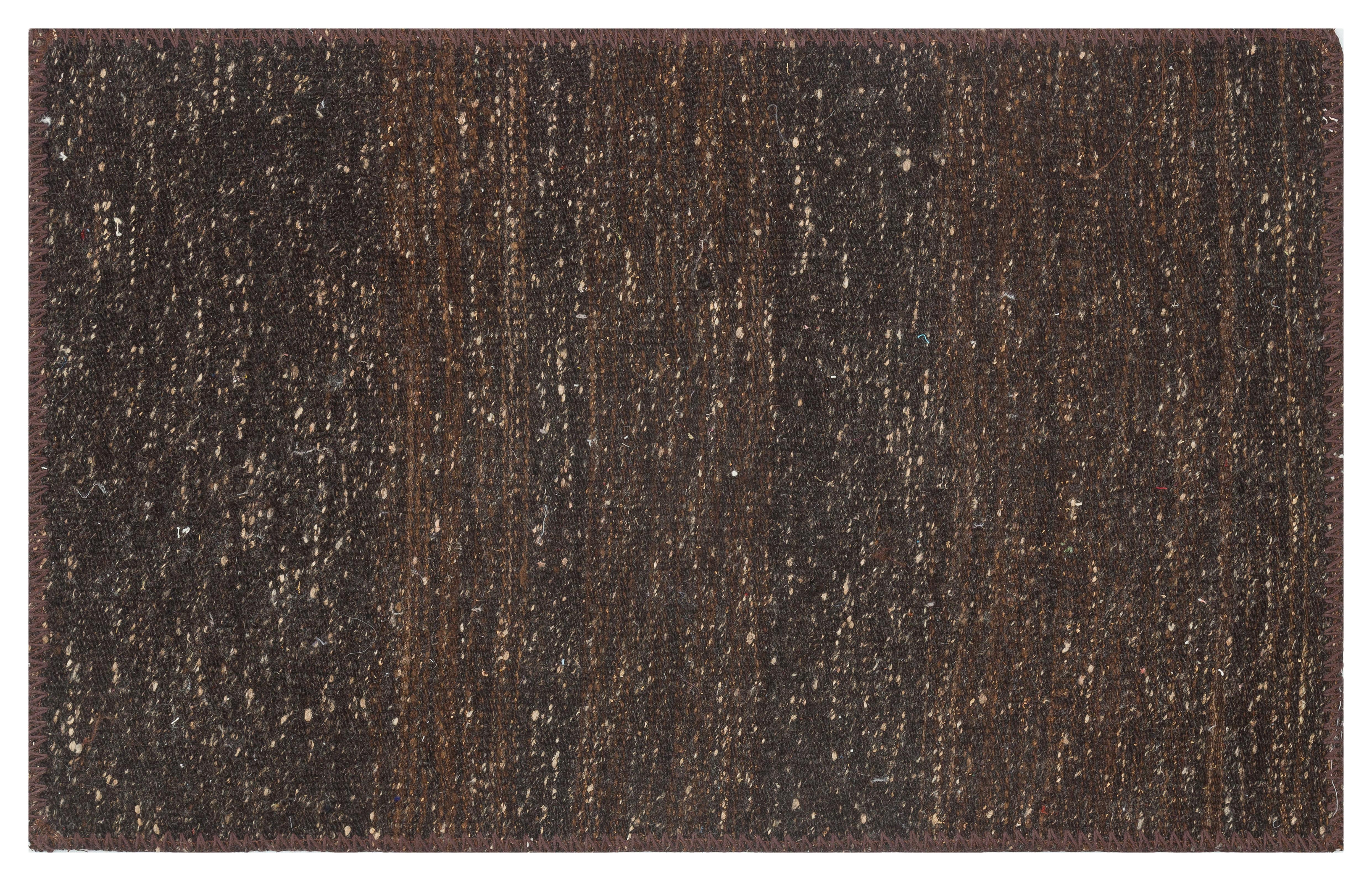 GERÇEK EL DOKUMA KAHVERENGİ KİLİM PASPAS