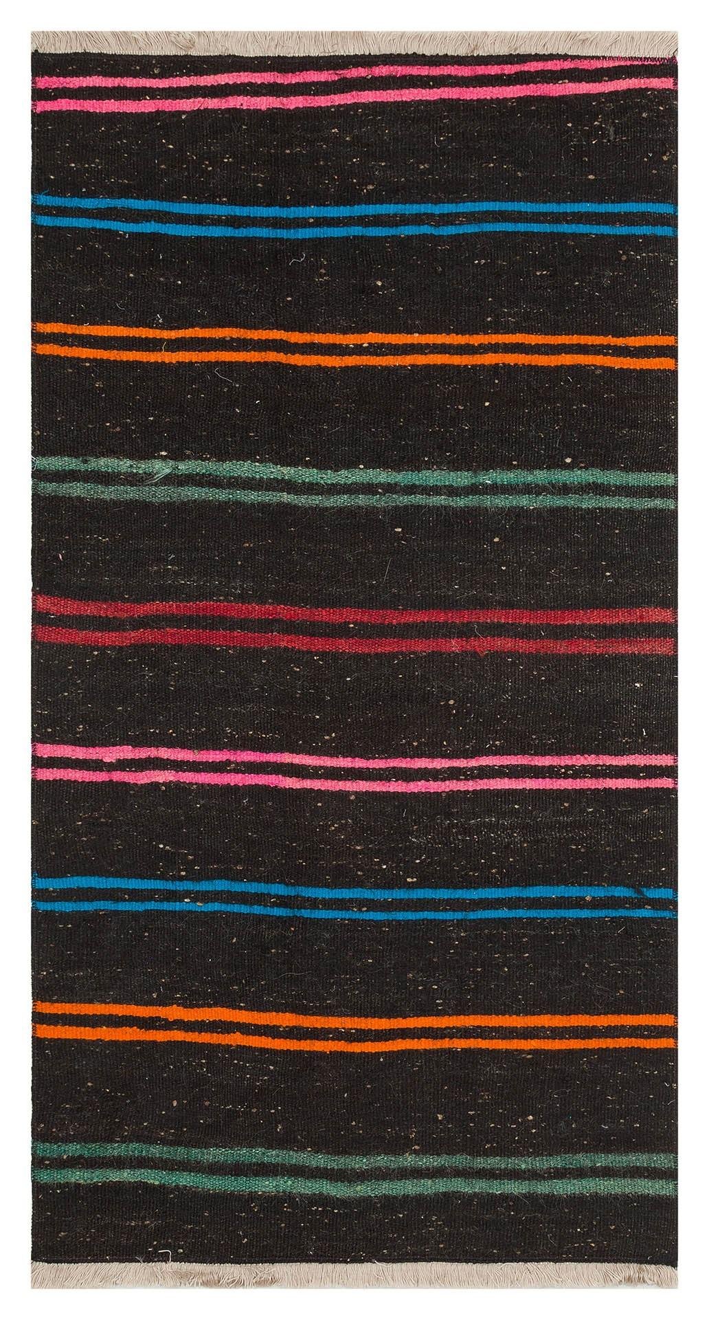 ÇOK RENKLİ ÇİZGİLİ DESEN ÇAPUT PALA KİLİM