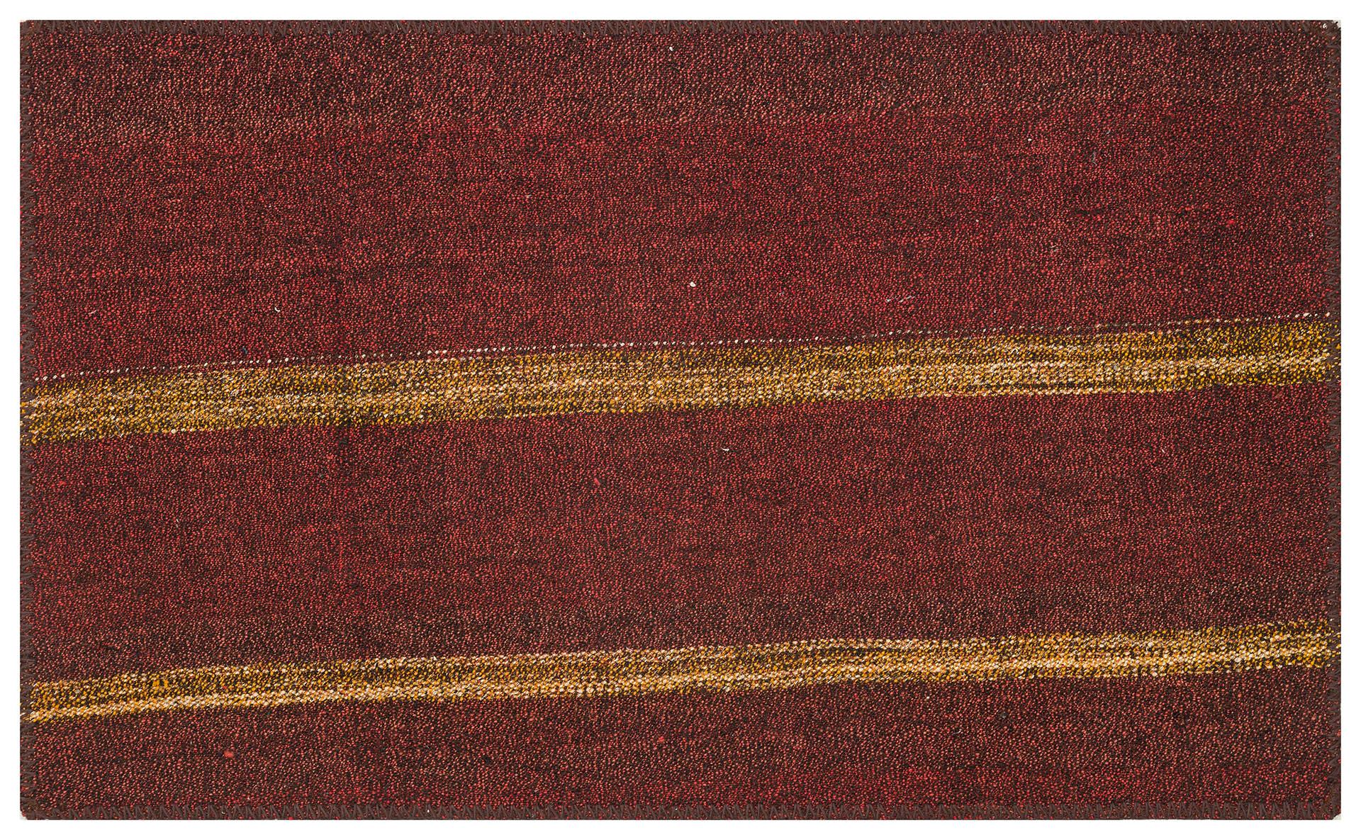 MÜRDÜM SARİ RENGİ ÇİZGLİ KİLİM PASPAS