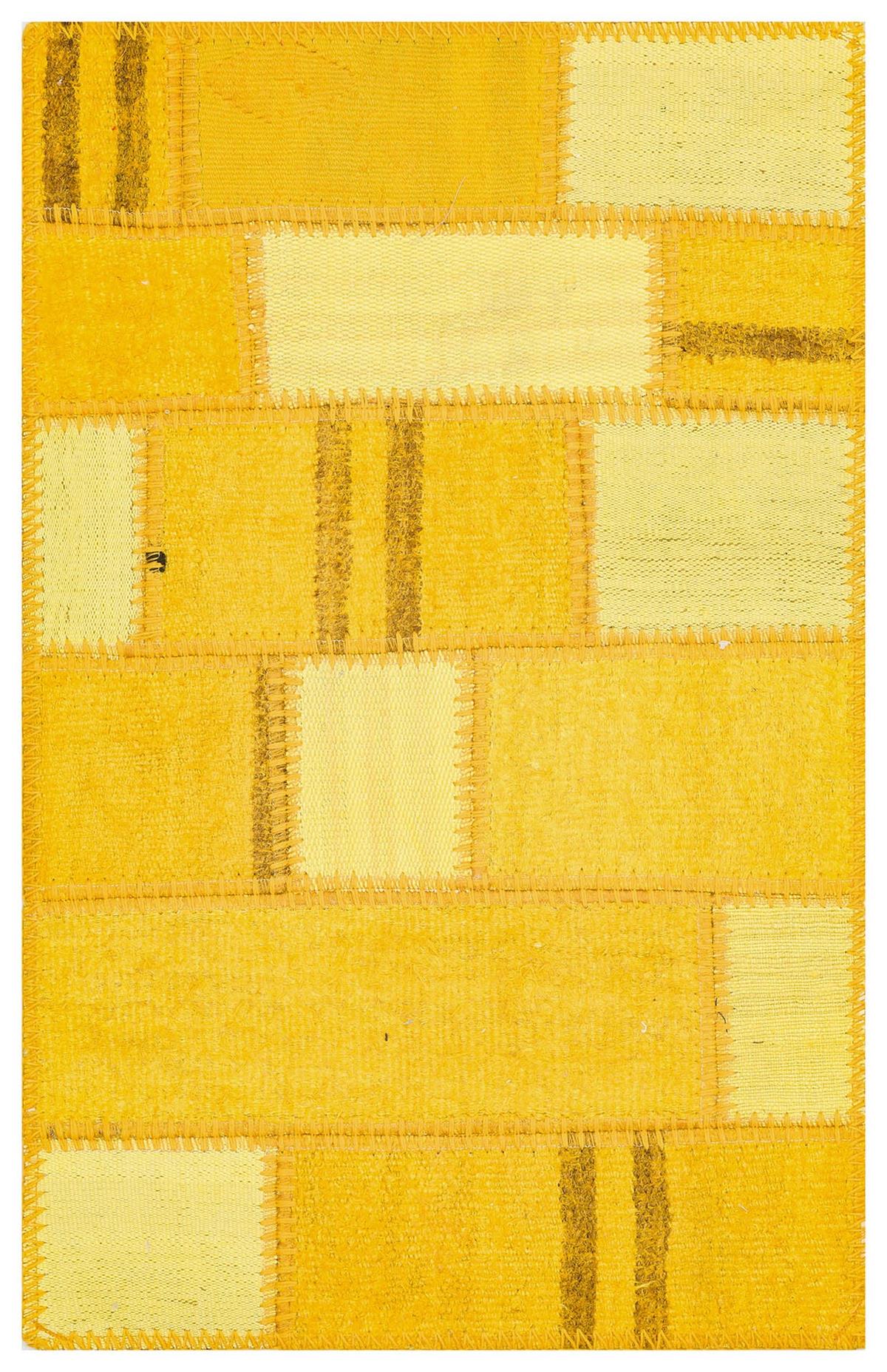 El Dokuma Sari Tonleri Kendir Kilim Paspas-50x80