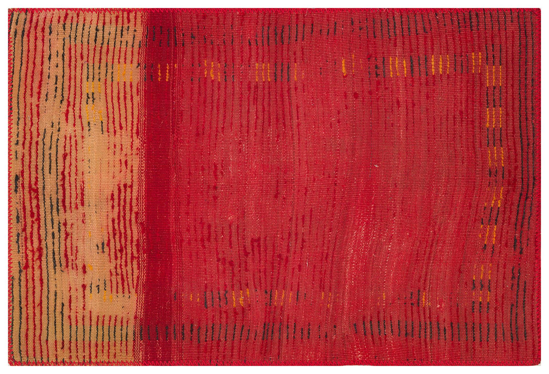 KIRMIZI RENGİ KÖK BOYA EL DOKUMA KİLİM PASPAS