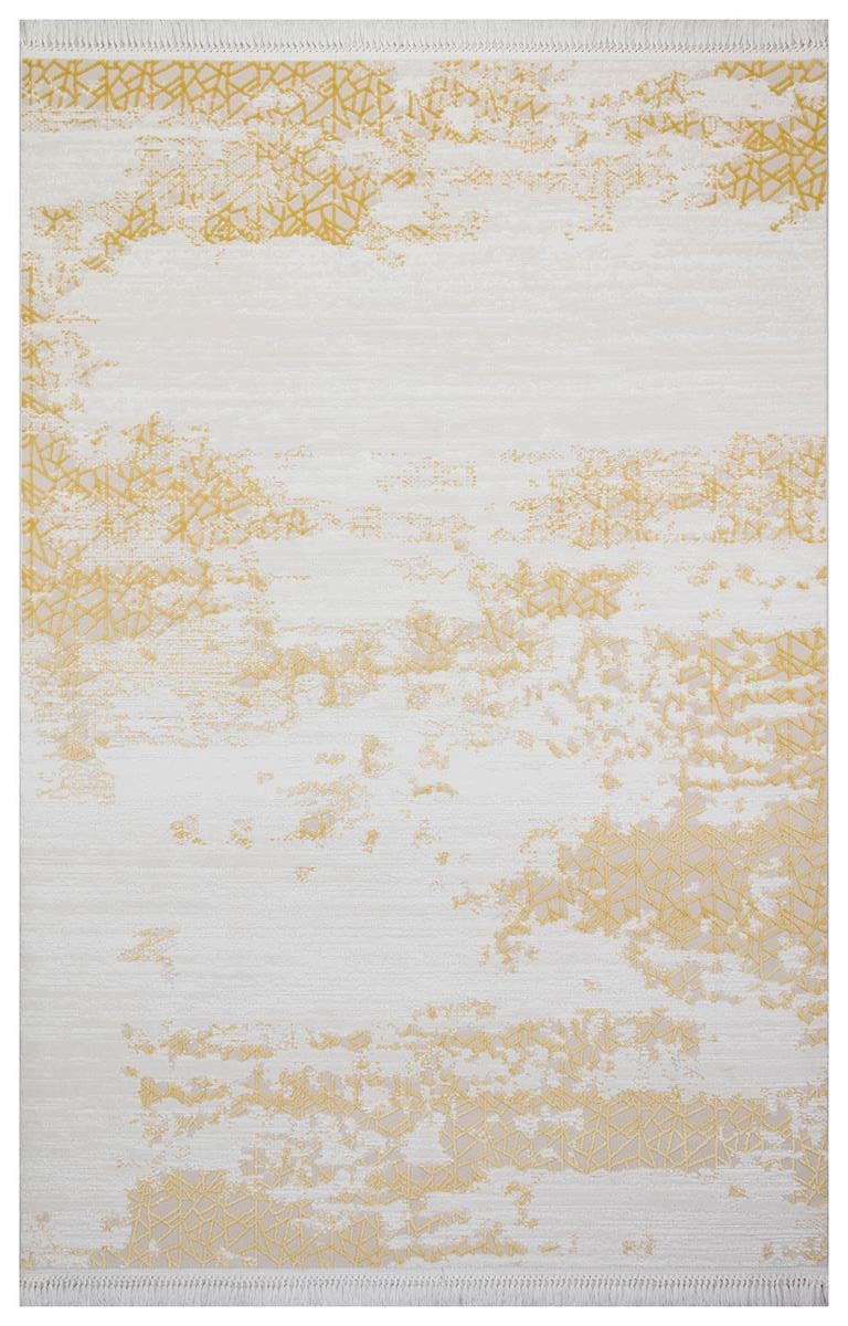 HALICA NİGAR BEJ SARİ RENGİ DESENLİ MODREN SALON HALISI