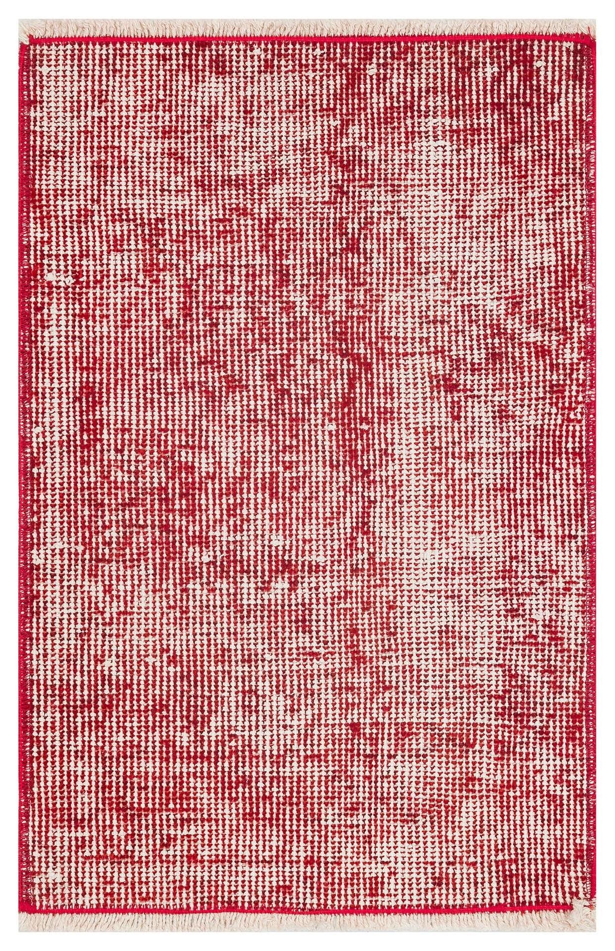 GENELEKSEL DOĞAL PUDRA KIRMIZI  RENGİ VİNTAGE HALI PASPAS