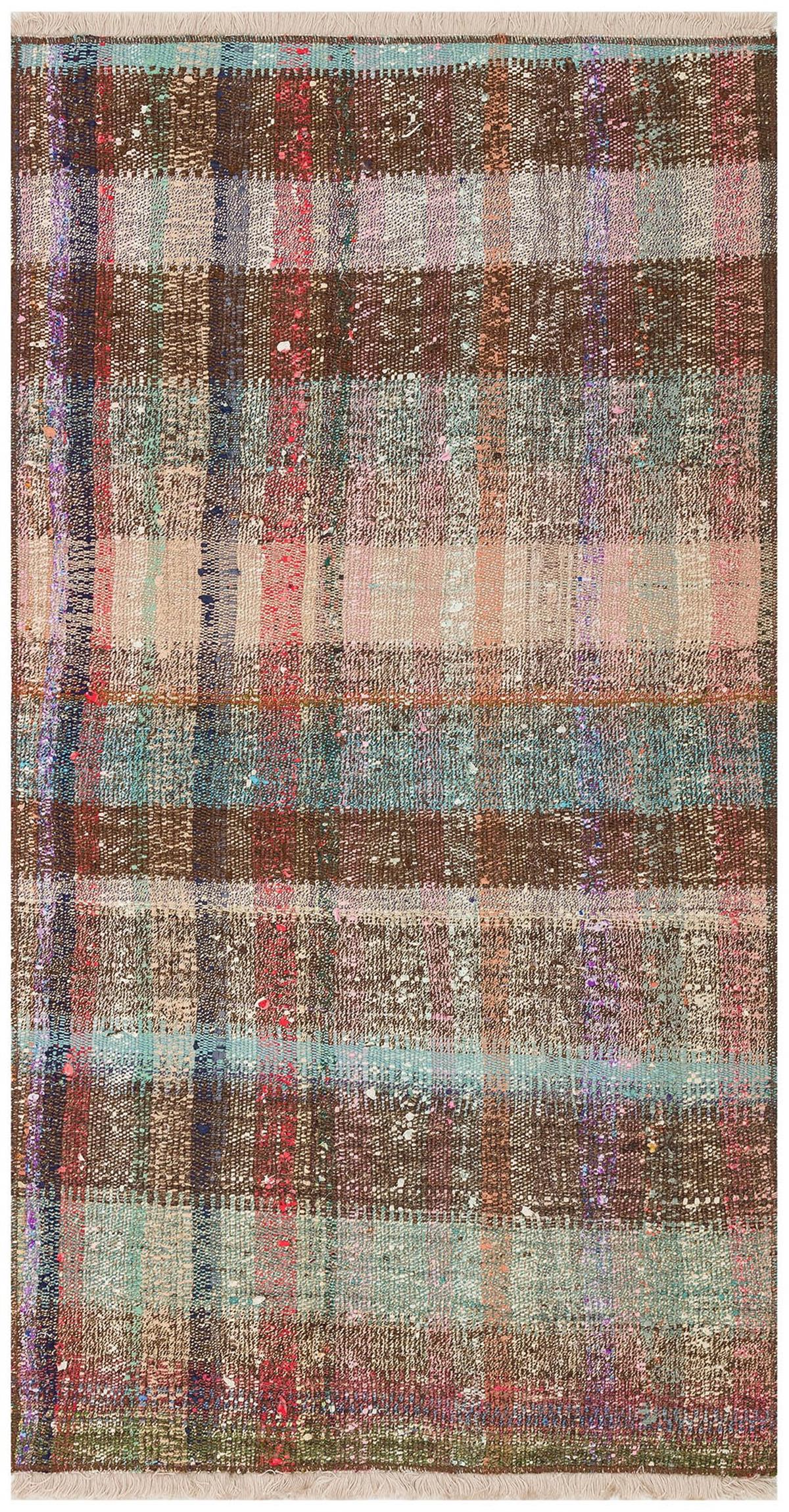 Renkli El Dokuma Anadolu Sumak Yolluk Yünlü Kilim