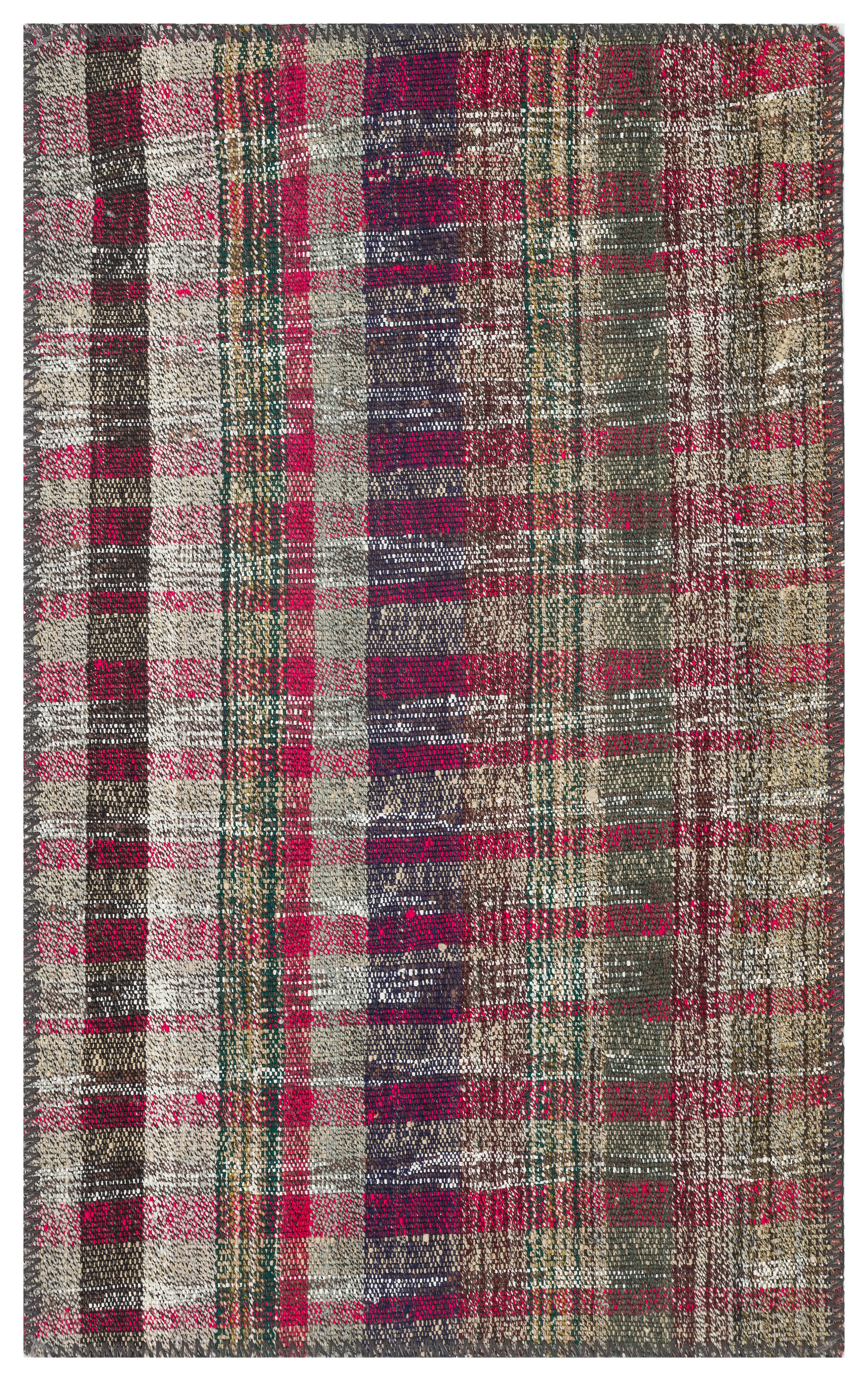 ÇOK RENKLİ EL DOKUMA KEÇİ KILI KİLİM PASPAS