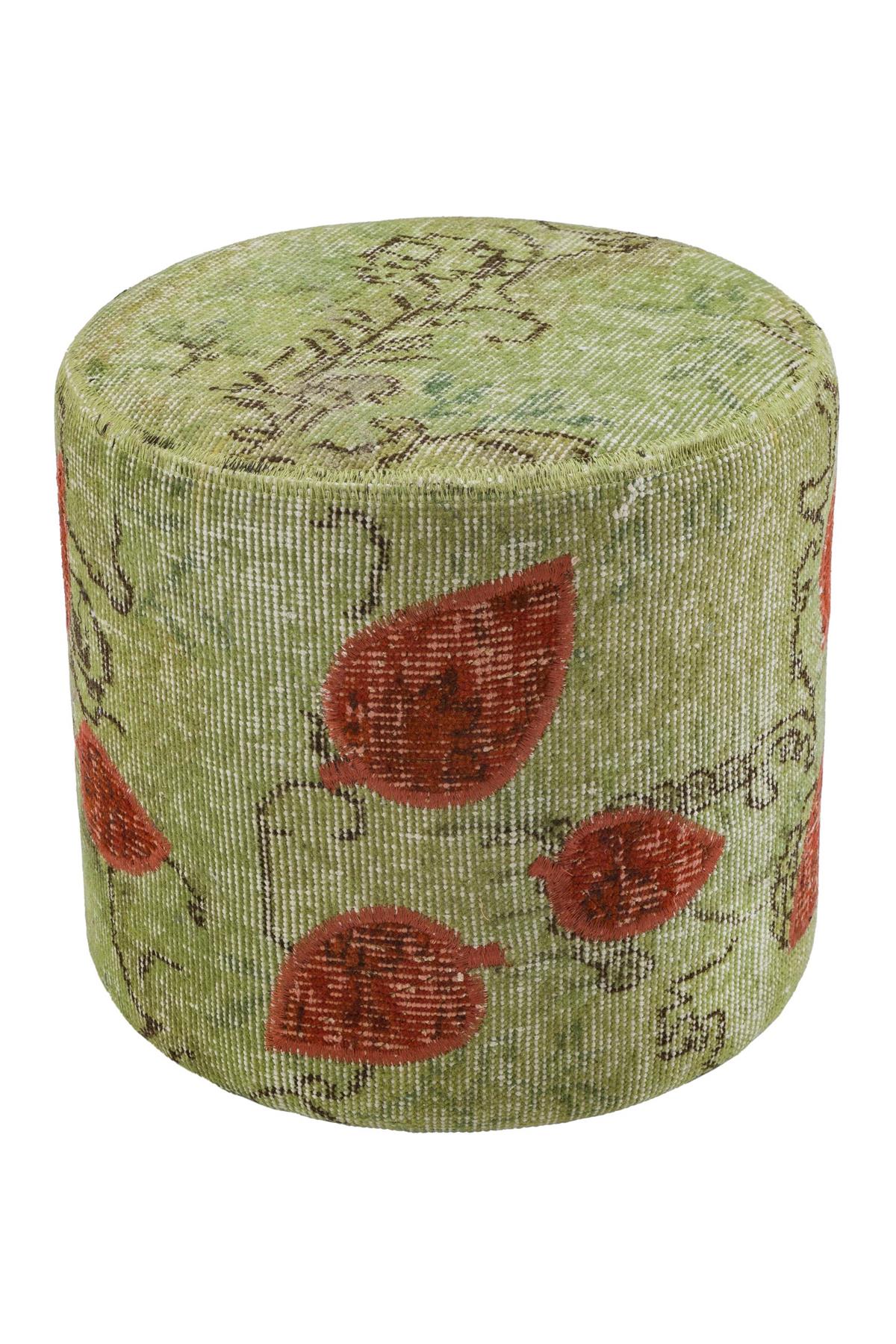 ÖZEL EL YAPİMI FISTIK YEŞİLI RENGI PUF 40X40 CM