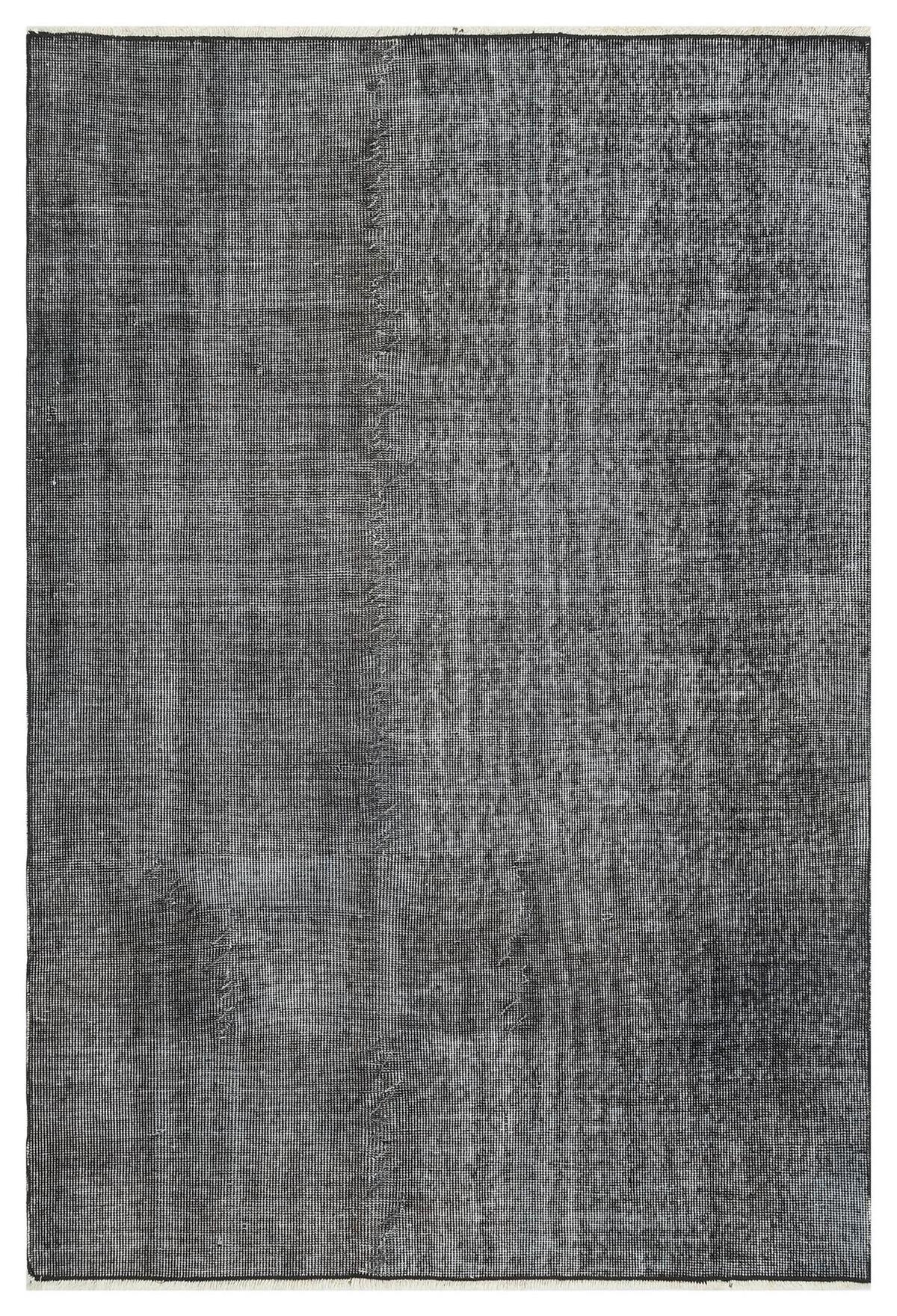 EŞSİZ EL DOKUMA GRİ RENGİ ESKİTME VİNTAGE HALI 