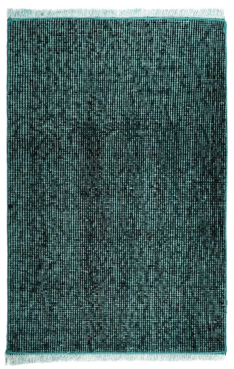 GENELEKSEL DOĞAL EL DOKUMA KOYU TURKUAZ RENGİ VİNTAGE PASPASP