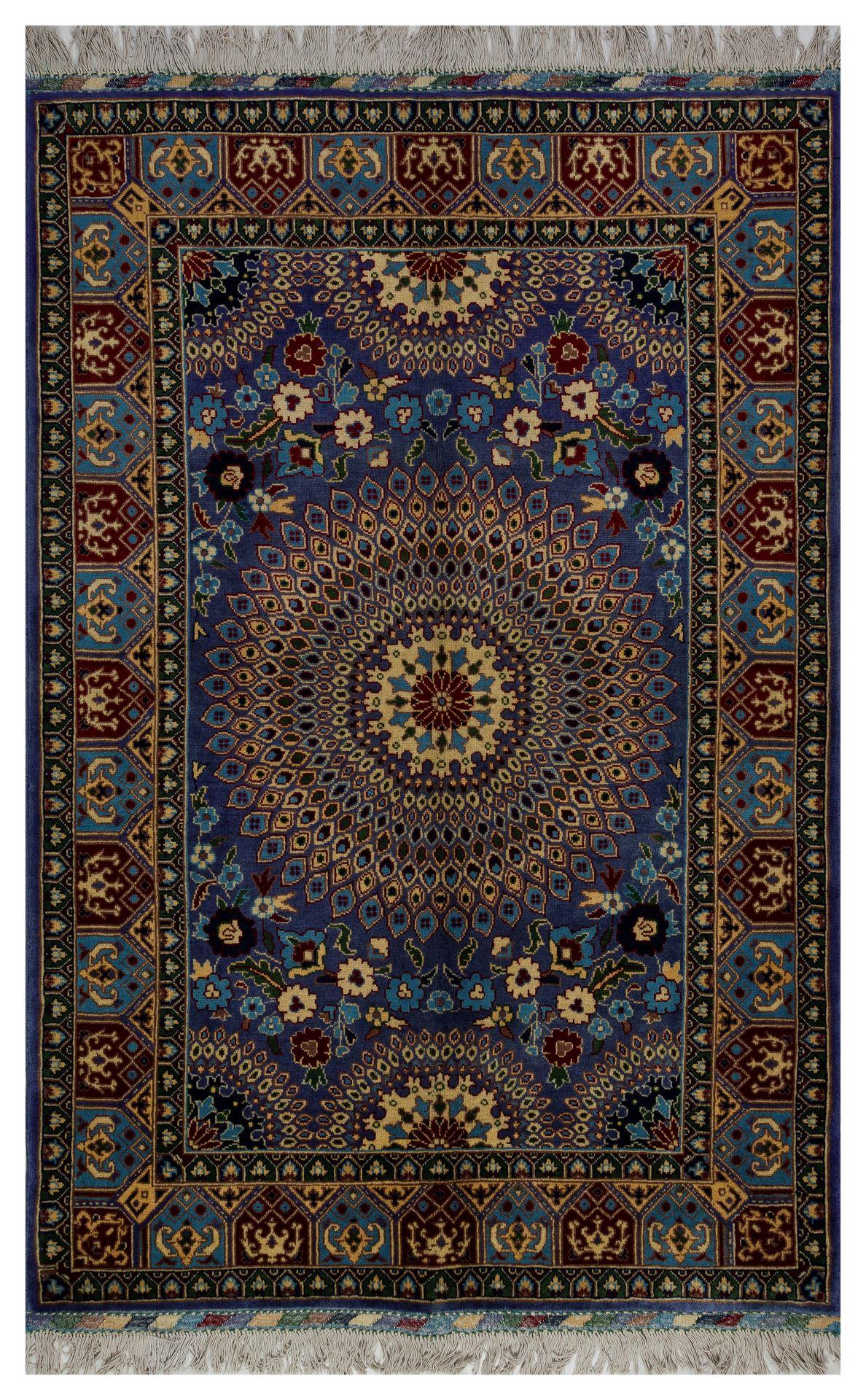 ORJINAL EL DOKUMA TAVUS DESENLI AFGAN HALI