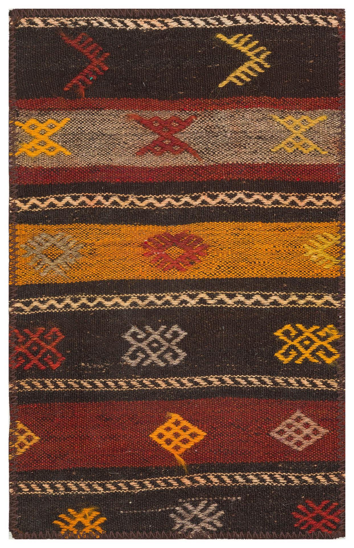  GERÇEK EL YAPIMI ÇOK RENKLİ KEÇİ KILI YÜNLÜ KİLİM PASPAS