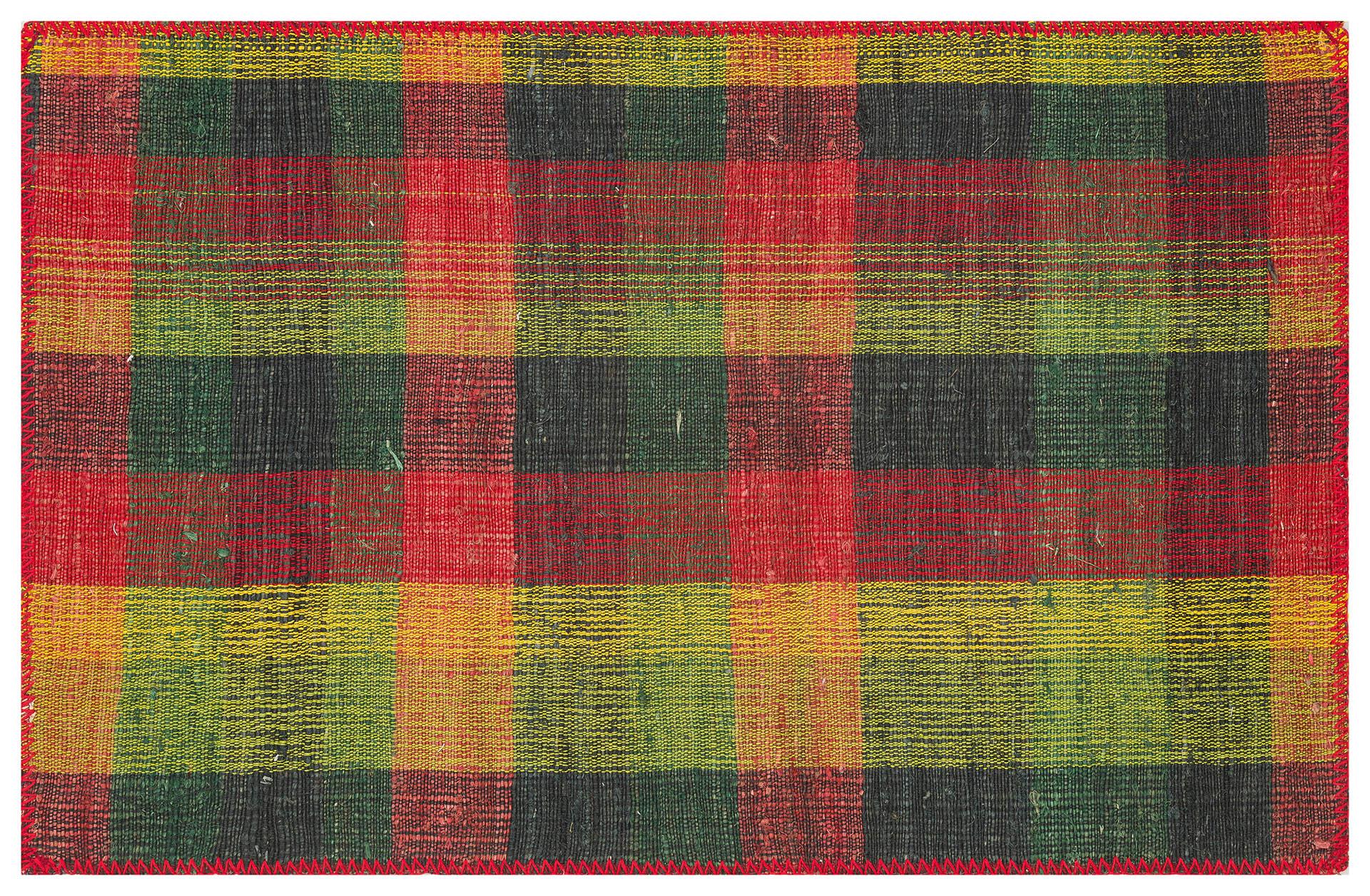 GERÇEK EL DOKUMA KIRMIZI RENGİ KEÇİ KILI KİLİM PASPAS