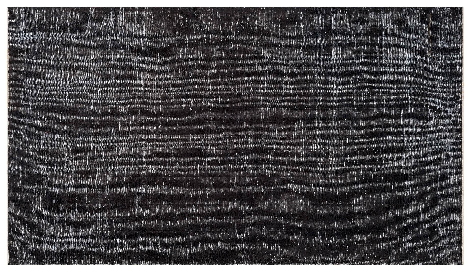 EŞSİZ EL DOKUMA SİYAH RENGİ RETRO VİNTAGE HALISI