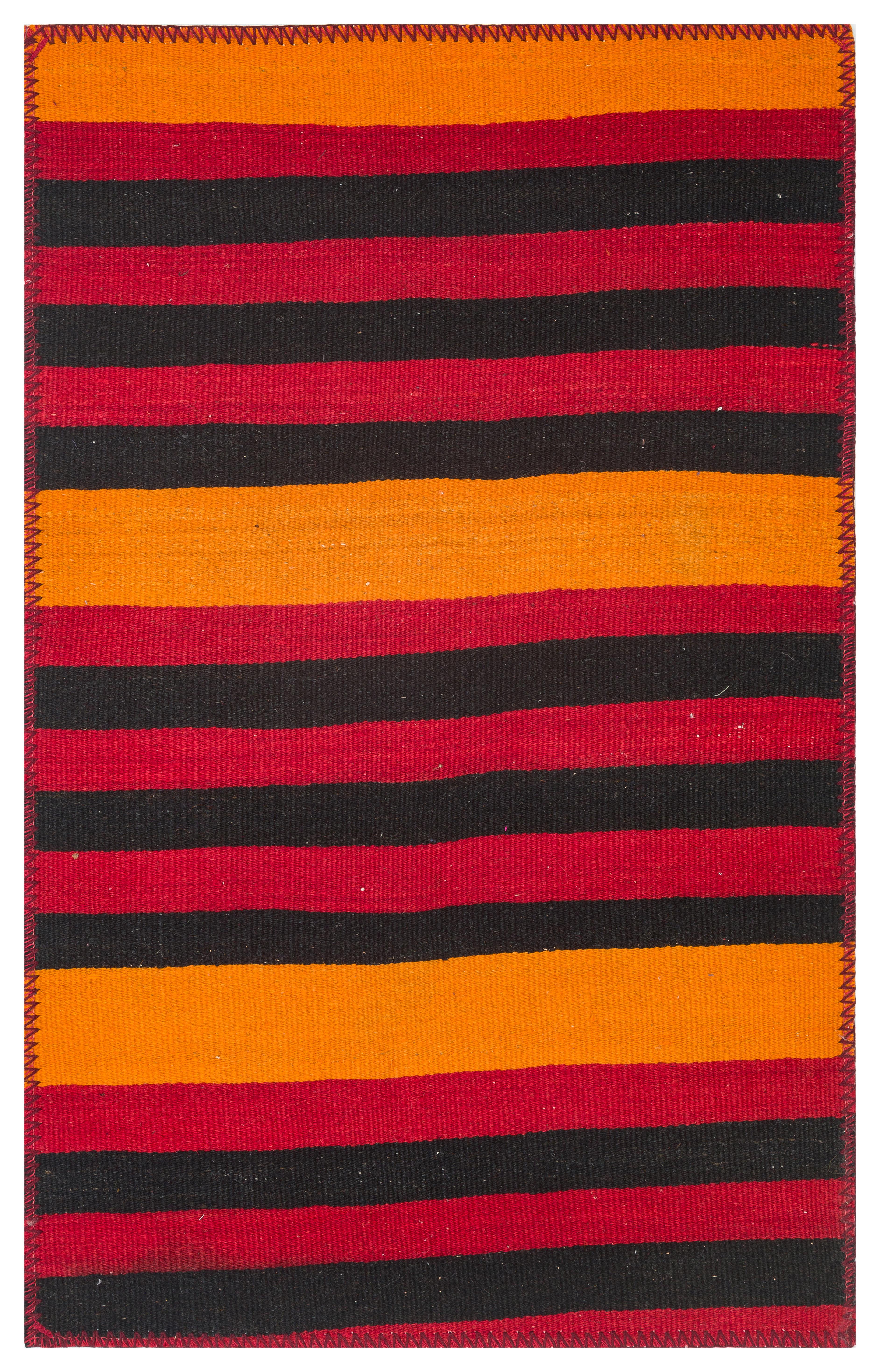 ÇOK RENKLİ EL DOKUMA KEÇİ KILI KİLİM PASPAS