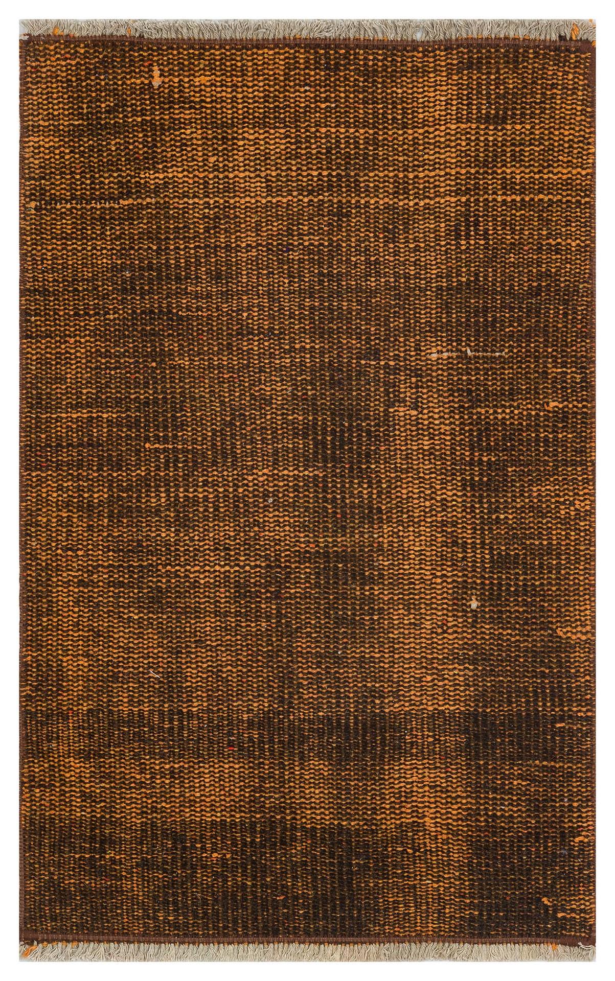 KAHVE BAKİR RENGİ EL DOKUMA VİNTAGE HALI PASPAS