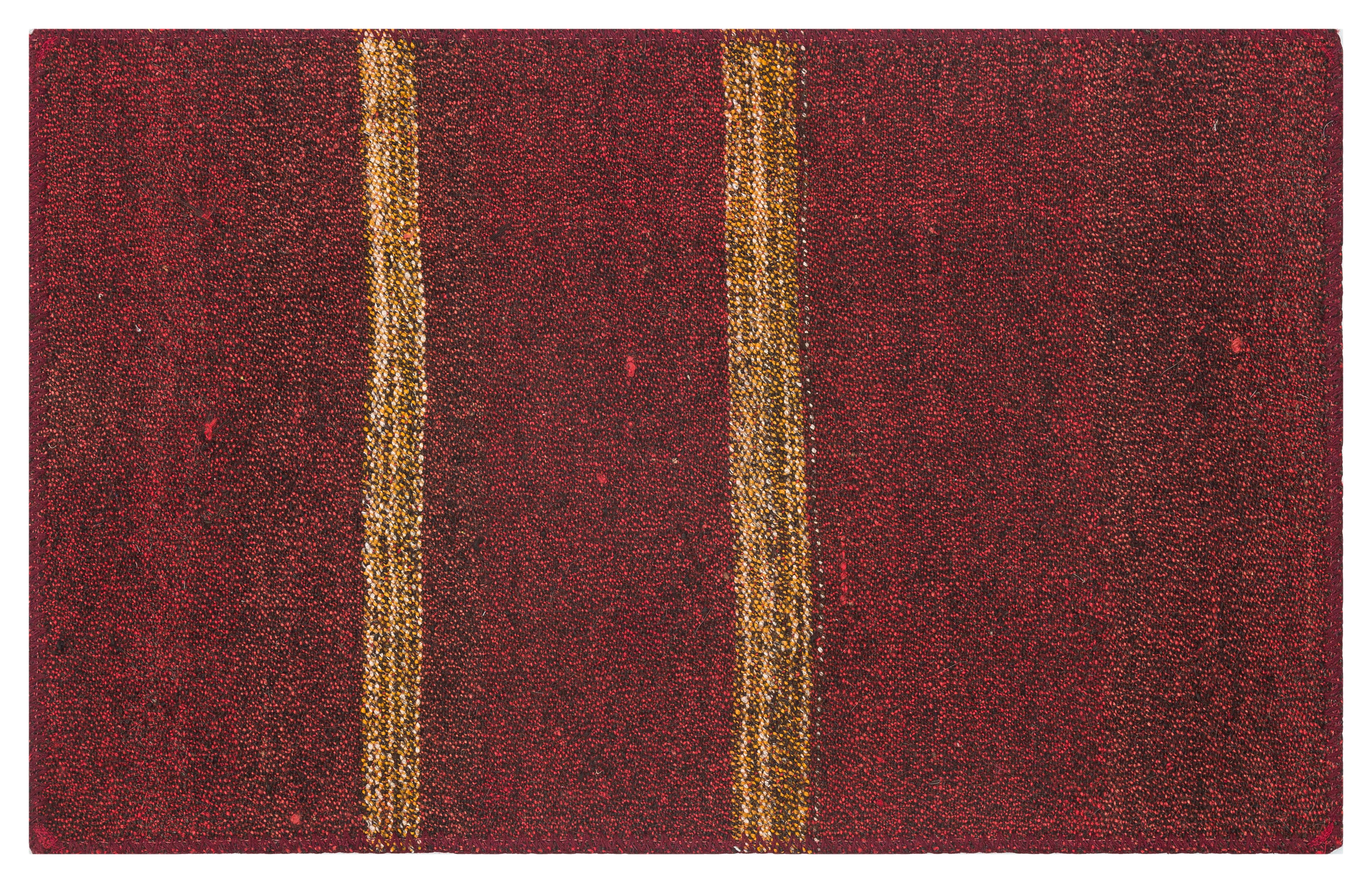 GERÇEK EL DOKUMA KIRMIZI RENGİ KİLİM PASPAS