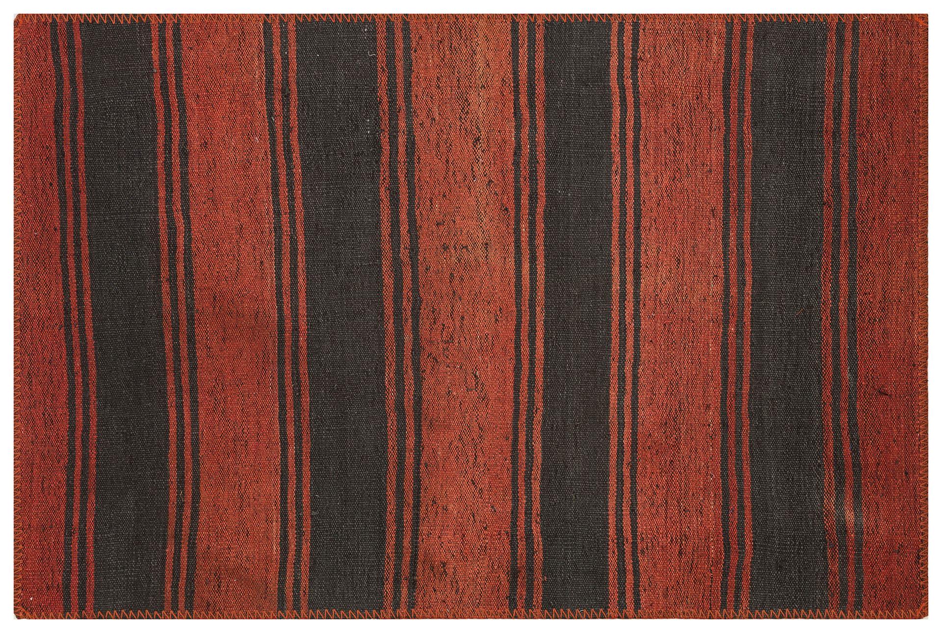 GERÇEK EL DOKUMA MÜRDÜM SİYAH RENGİ ANADOLU KİLİM PASPAS