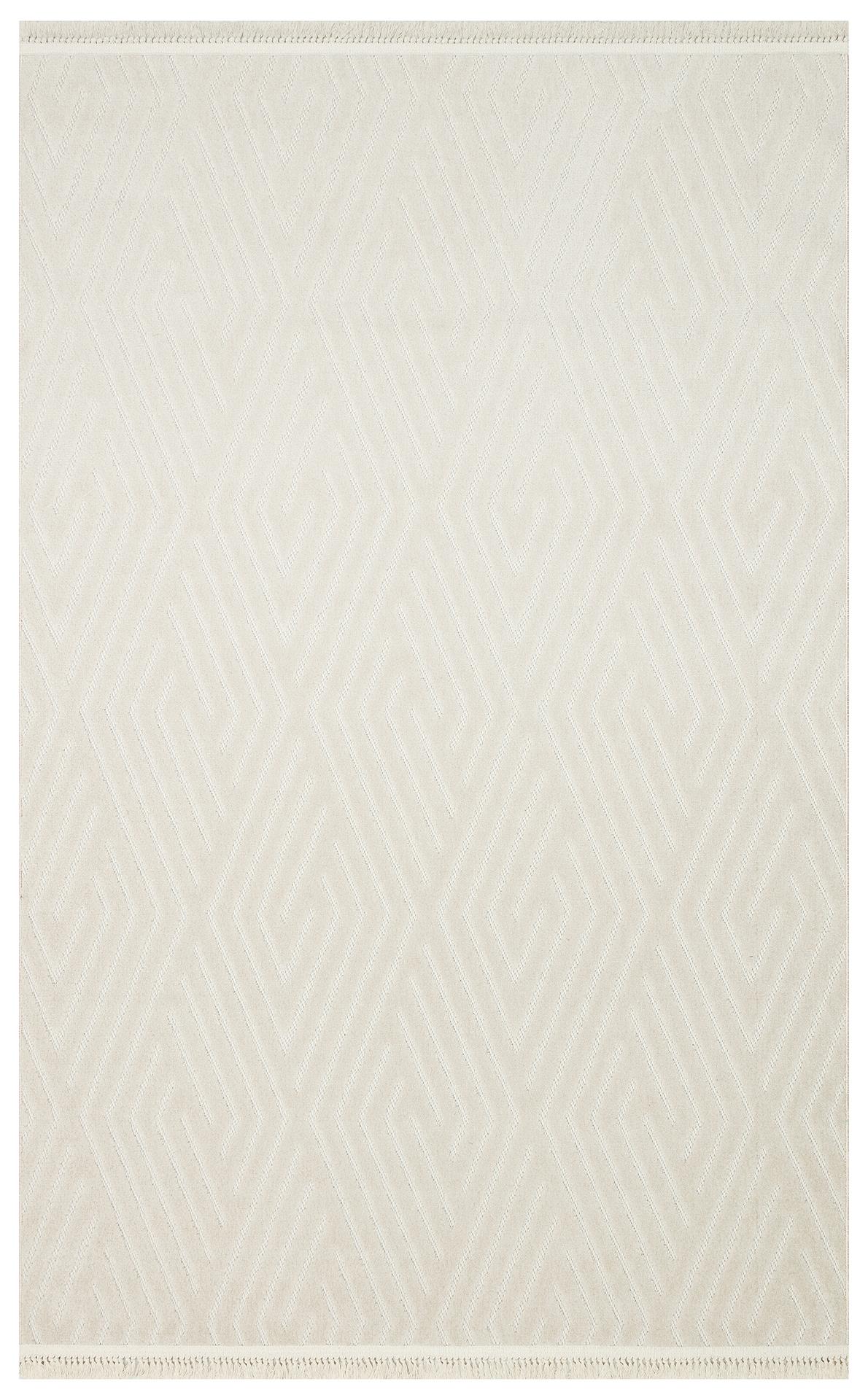 BEİGE  Hav Toz Vermez Yüksek Alçak Dokuya Sahip Modern Dokuma Halı