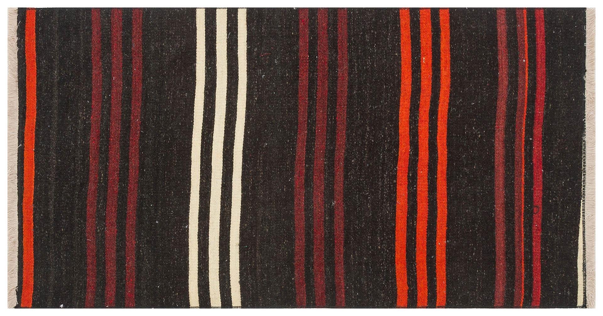 ANADOLU EL DOKUMA SARİ KIRMIZI RENGİ KİLİMİ