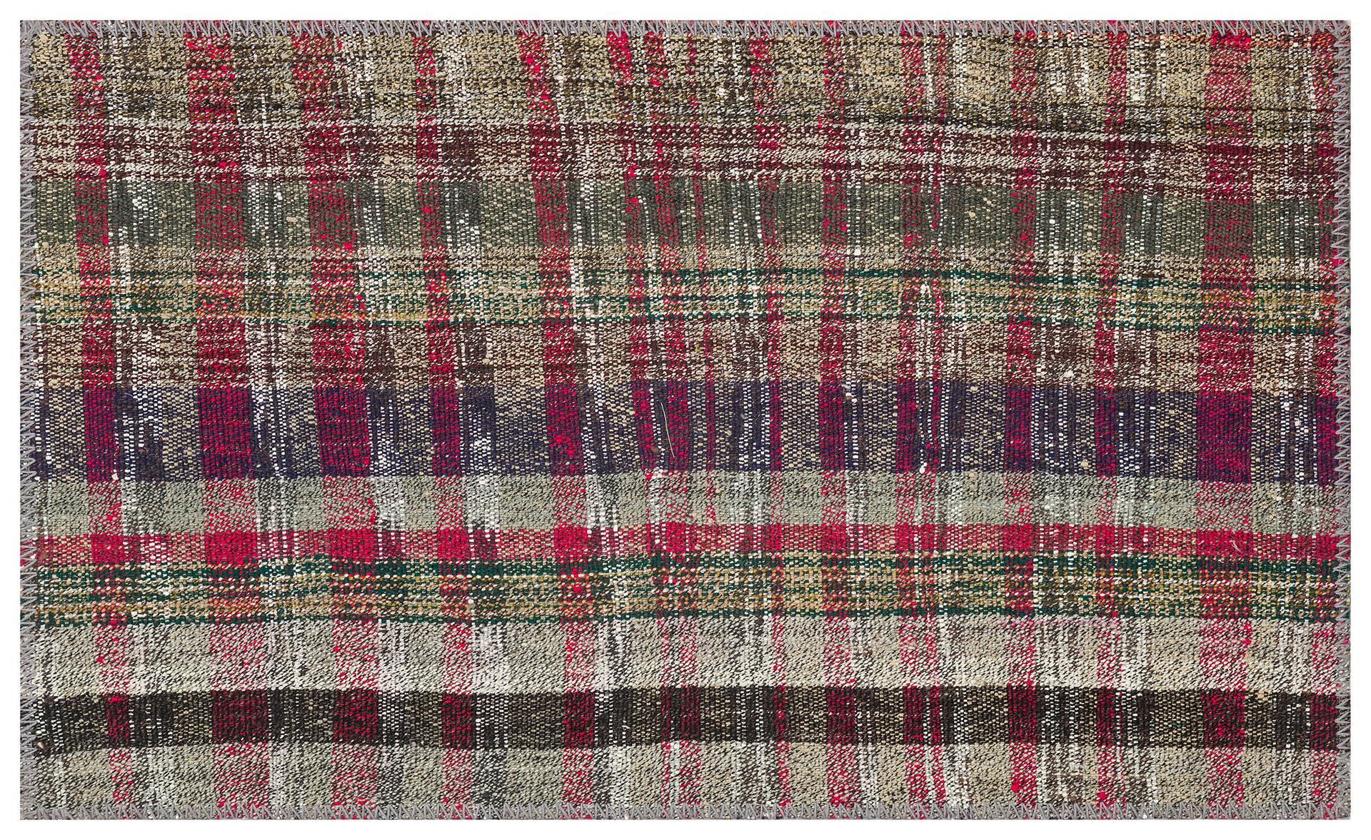 ÇOK RENKLİ EL DOKUMA ÇAPUT KİLİM PASPAS