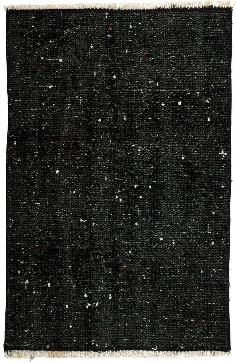 GENELEKSEL EL DOKUMA SİYAH HALI PASPAS