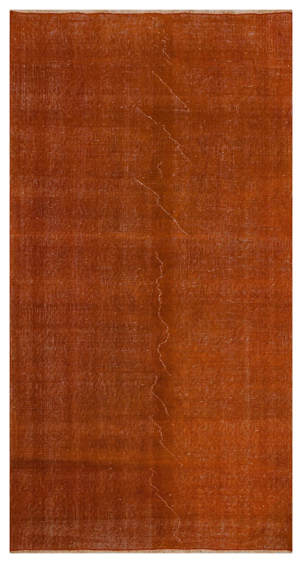 GENELEKSEL EL DOKUMA KİREMİT RENGİ VİNTAGE HALI