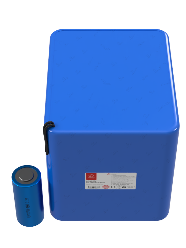 Robogil 4S10P (4.5.2) 12V 60Ah 100A BMS 32700 Tip Silindirik Hücreli LiFePO4 Batarya