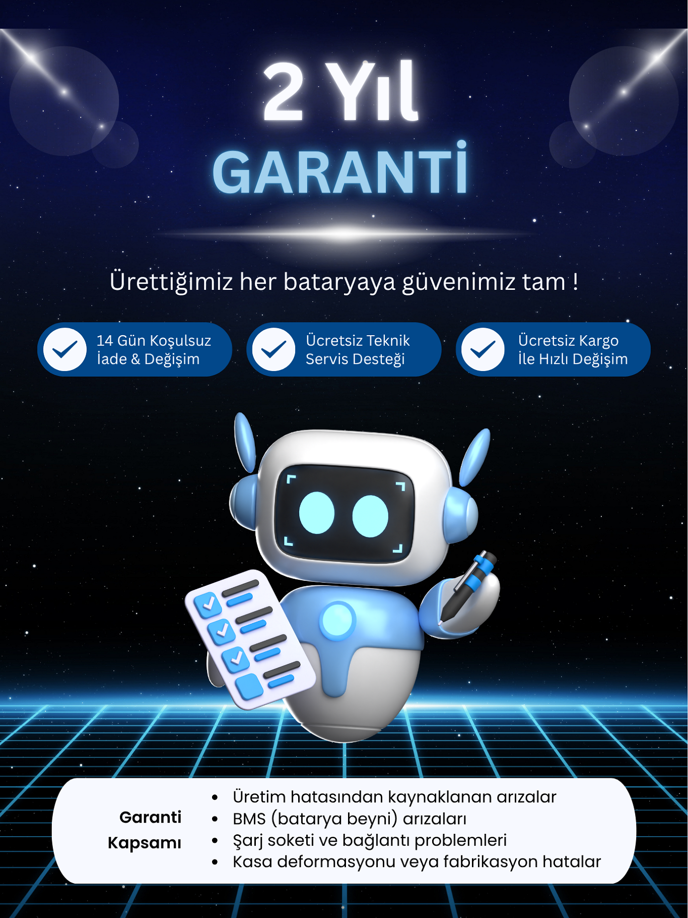 Robogil Garanti Kapsami