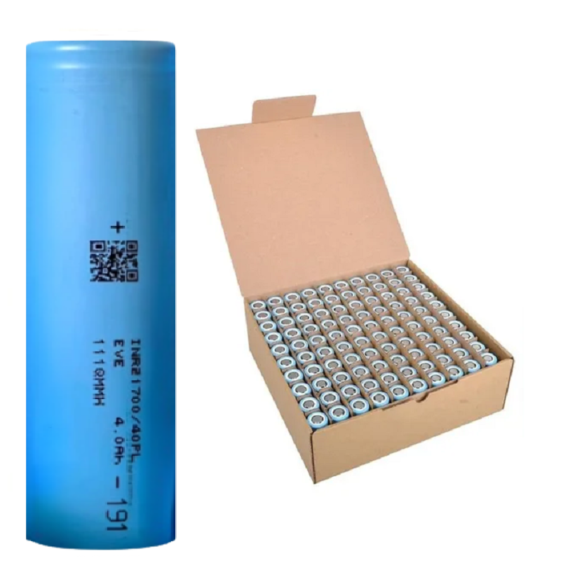 EVE 100'lü Paket INR21700/40PL 4000mAh 17C 3.7V Lityum İyon Şarj Edilebilir Pil Hücresi INR21700/40PL-P100