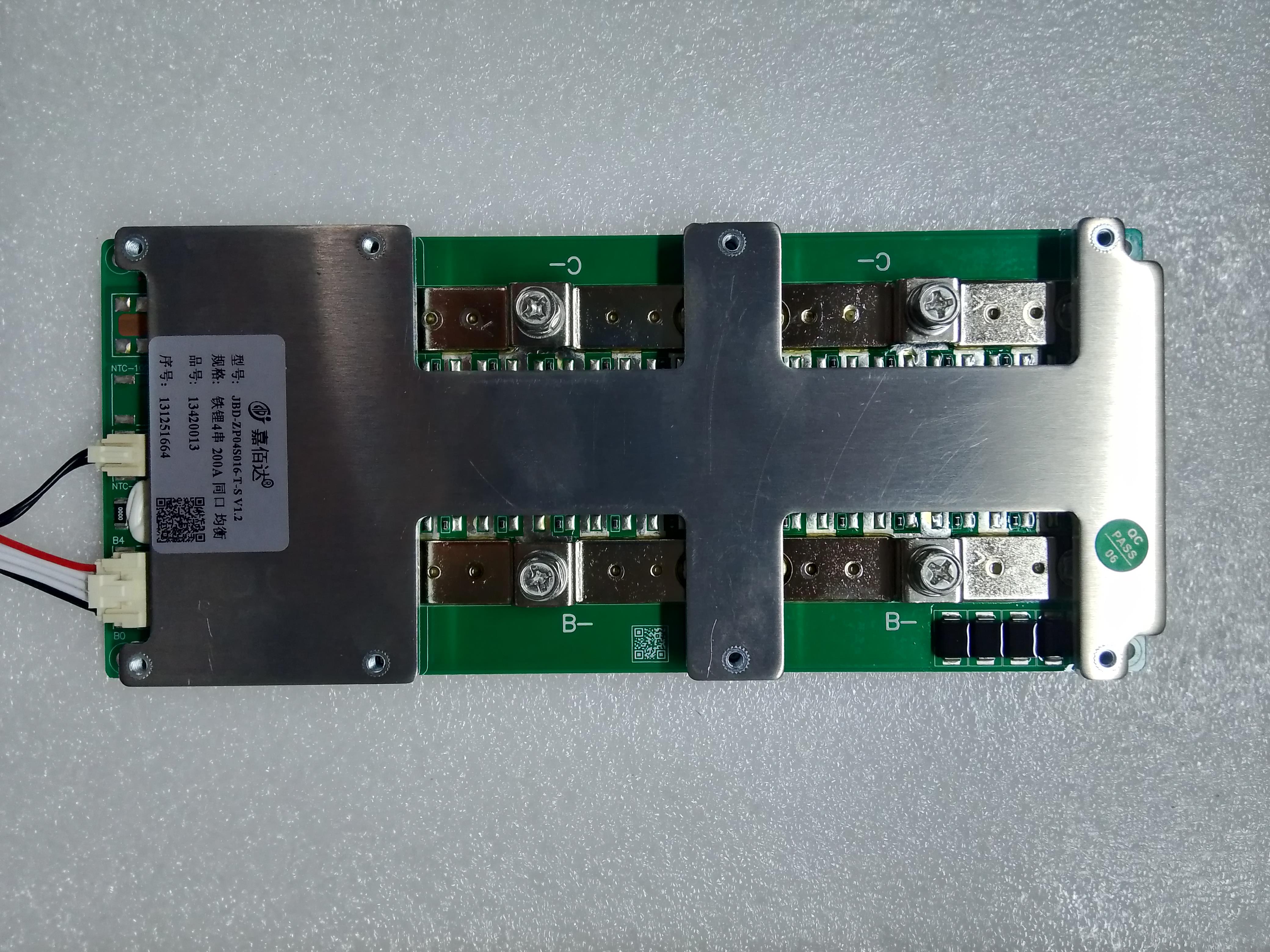 JBD 12V 4S 200A LiFePO4 BMS (JBD-ZP04S016-T-S V1.2 4S 200A)