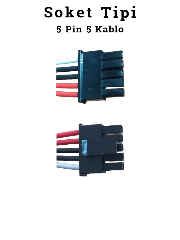 Soket No: 13 (Tip: 5 Pin 5 Kablo) Batarya Hücre Gruplama ve Montaj Soketi
