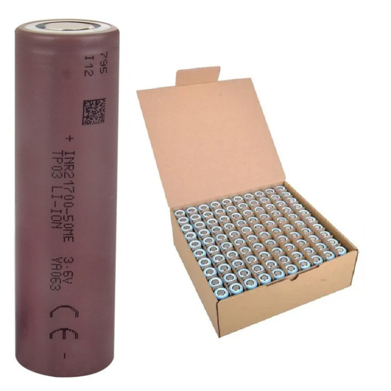 Tenpower 130'LU PAKET INR21700-50ME 3.7V 5000mAh Lityum İyon Şarj Edilebilir Pil Hücresi INR21700-50ME-P130