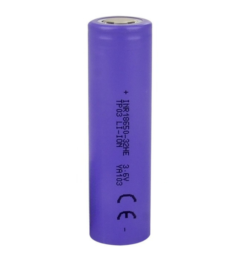 Tenpower INR18650-32HE 3.7V 3200mAh Lityum İyon Şarj Edilebilir Pil Hücresi INR18650-32HE-H