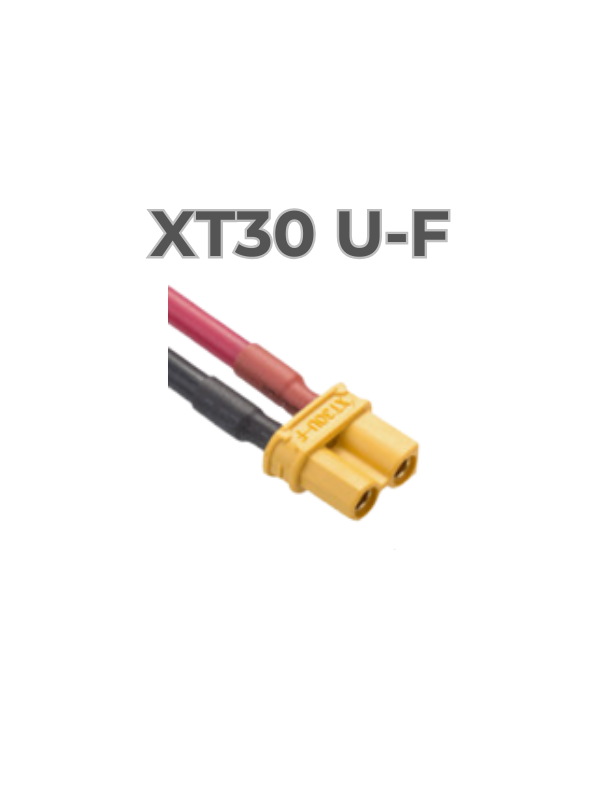 XT30 UF (Dişi) Soket 14AWG 40CM Kablolu Batarya Hücre Gruplama ve Montaj Soketi