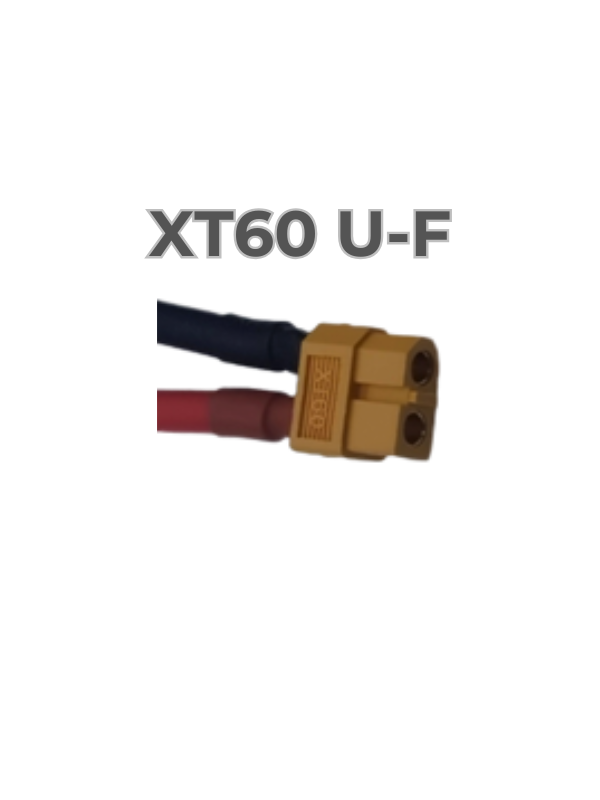 XT60 UF (Dişi) Soket 14AWG 40CM Kablolu Batarya Hücre Gruplama ve Montaj Soketi