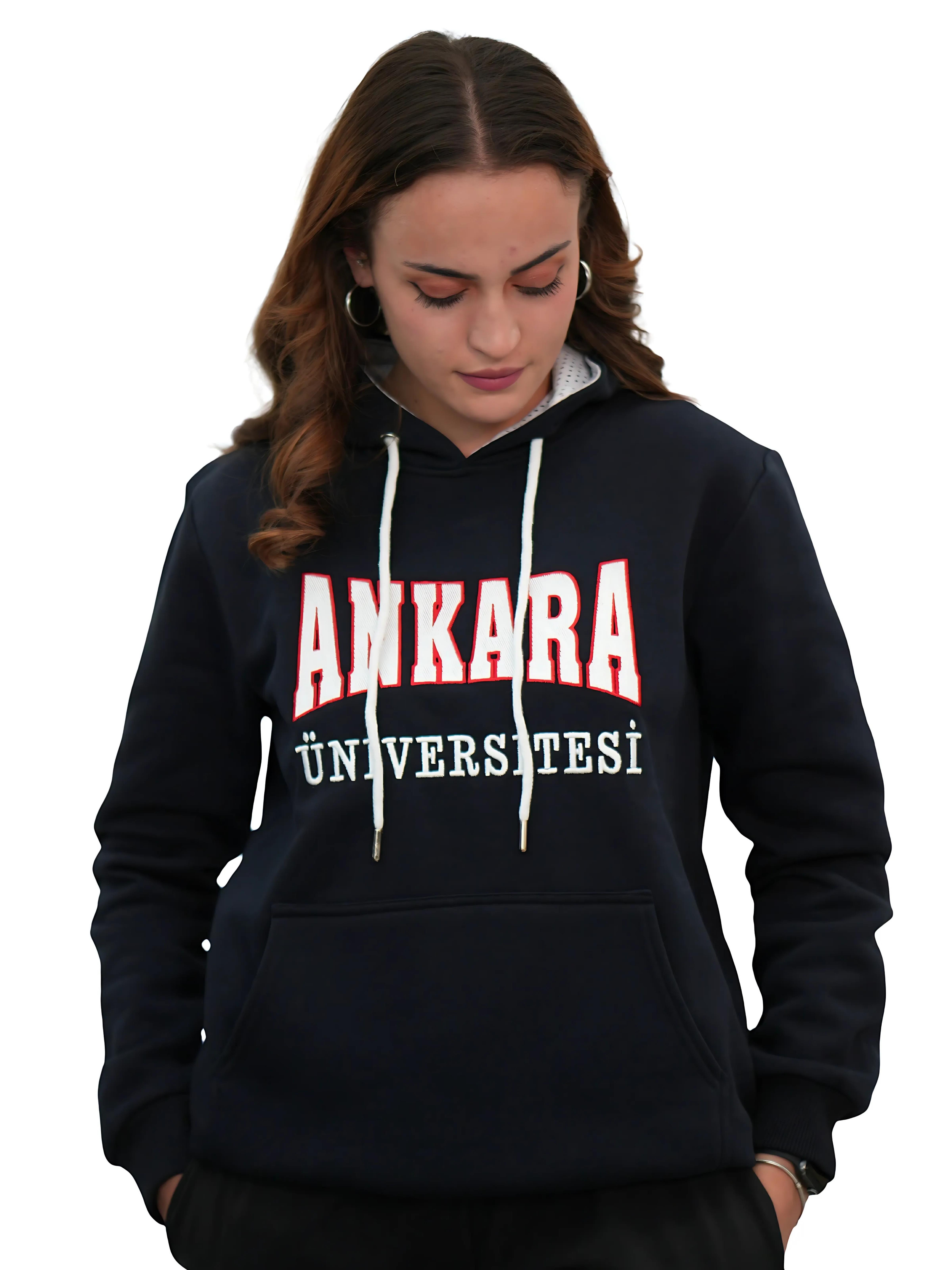 Kapüşonlu Sweatshırt ( Lacivert )