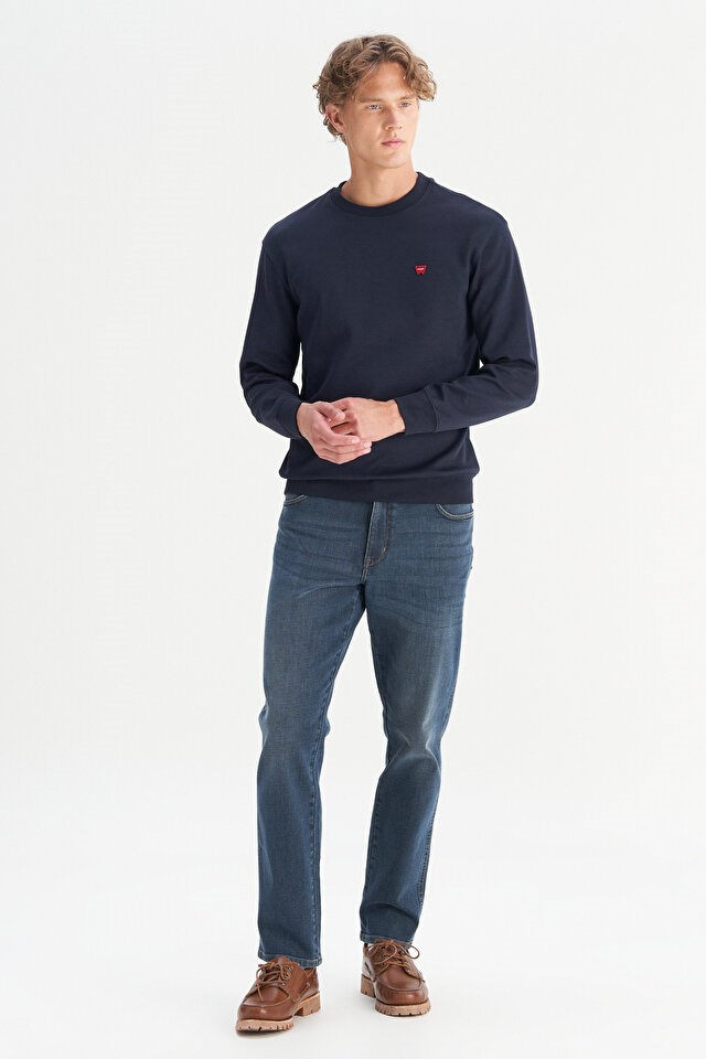 Wrangler Erkek Patch Logo Sweatshirt GW2520255410